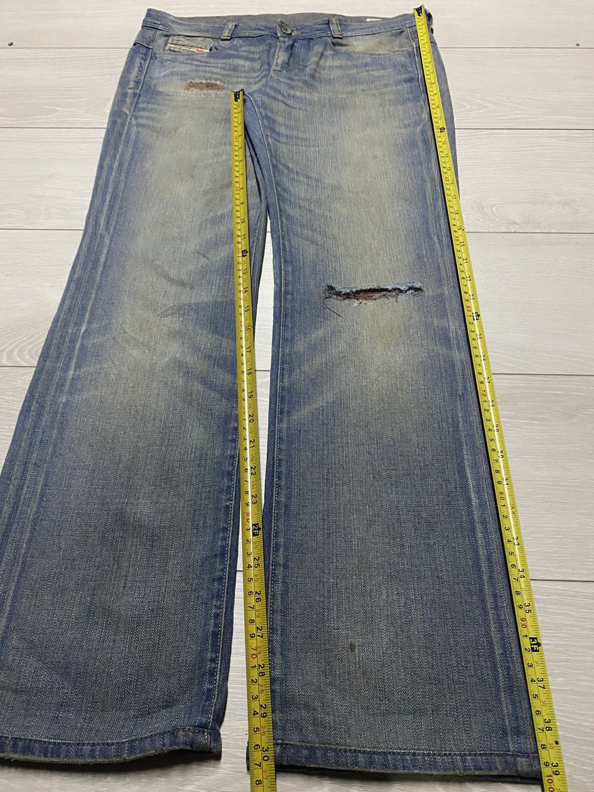 Diesel Vintage Diesel Snoozy Mud wash Distressed Loose Jeans Size US 34 / EU 50 - 16 Thumbnail
