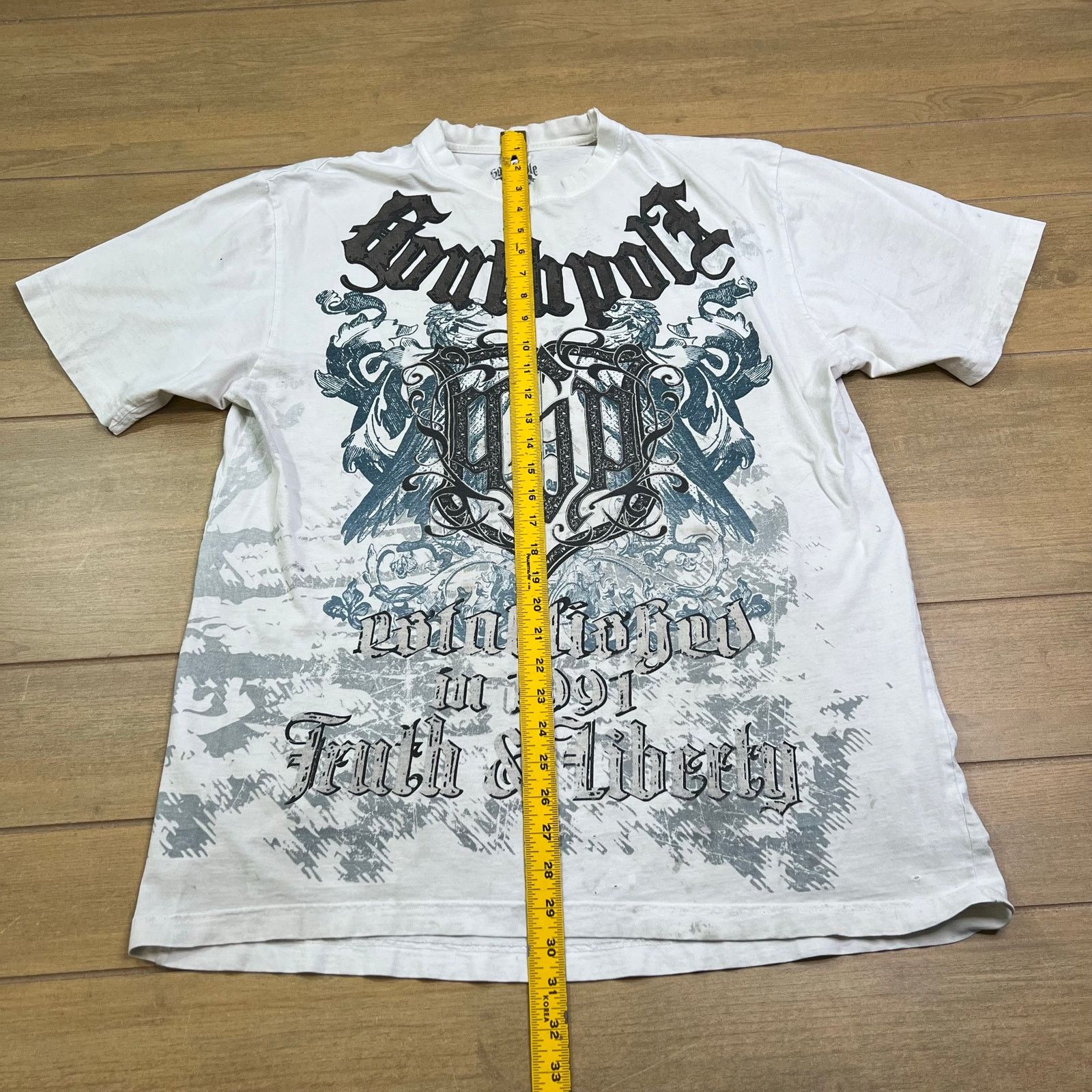 Southpole Southpole T Shirt Mens XXL White Graphic Y2K Streetwear Size XXL / US 16-18 / IT 52-54 - 4 Thumbnail