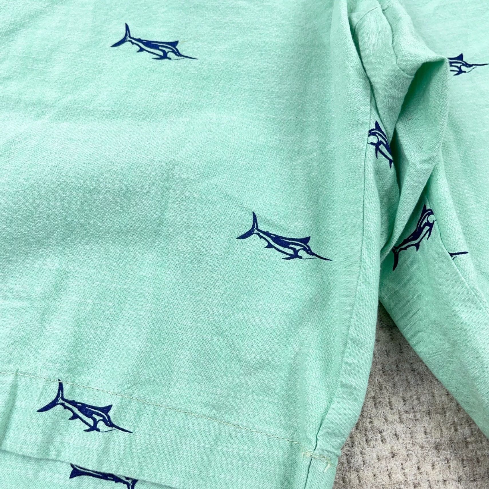 Chaps Chaps Chino Shorts Men 36 Green Marlin Fish Print Nautical Preppy Beach Golf Shirt/Shorts? Size US 36 / EU 52 - 6 Thumbnail