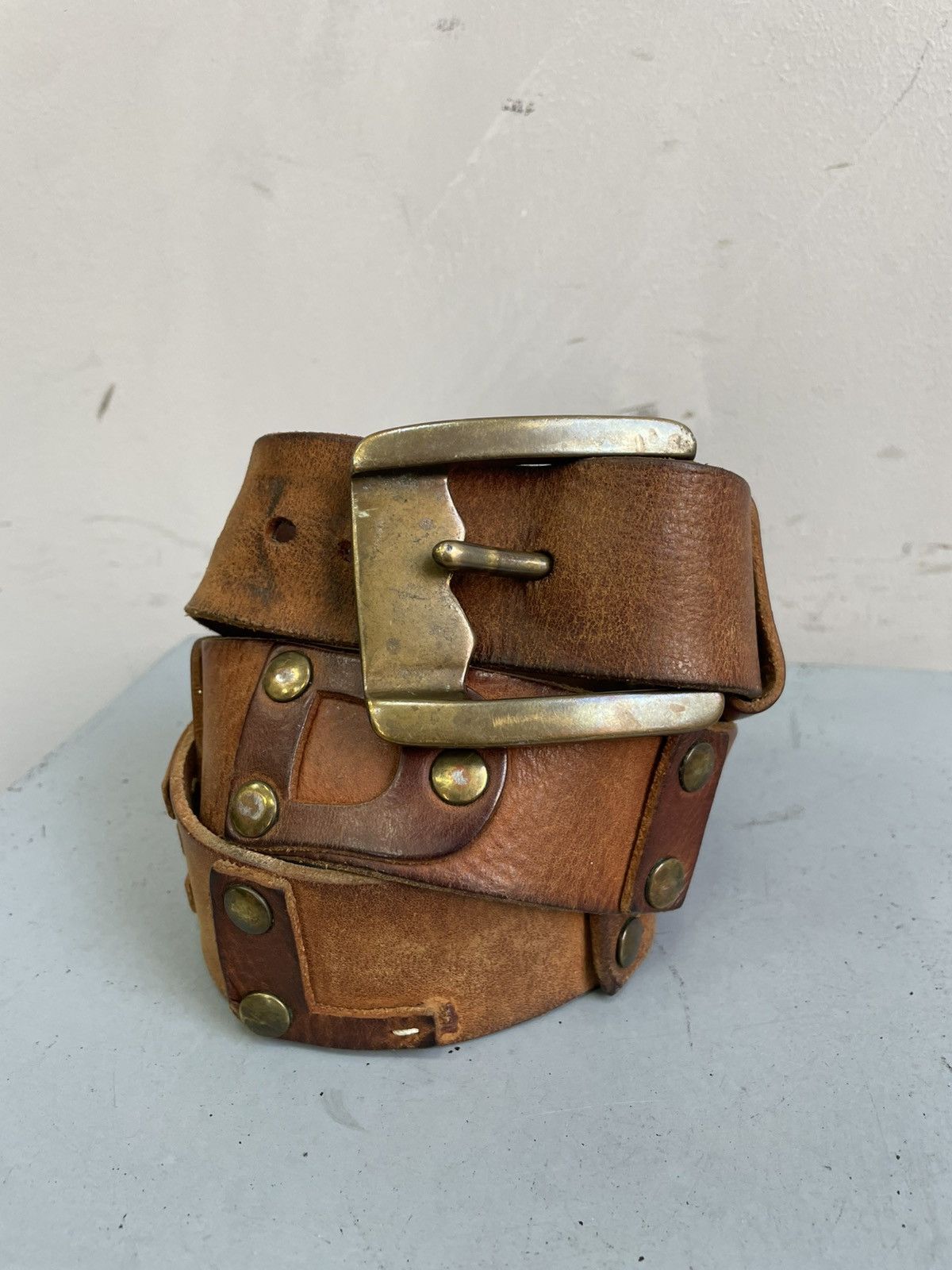 Diesel Rare Diesel big logo leather avant garde belt y2k Size ONE SIZE - 8 Thumbnail