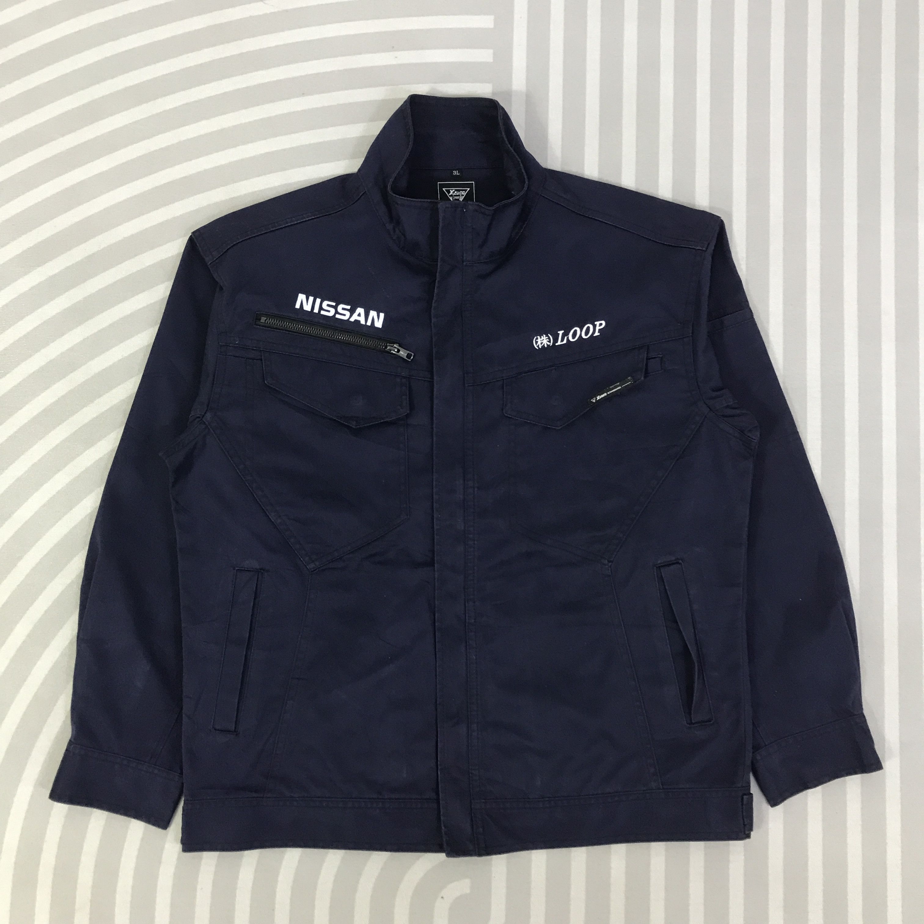 Japanese Brand Nissan X Calsonic Racing Team F1 Custom Jacket K97B14 Size US L / EU 52-54 / 3 - 3 Thumbnail