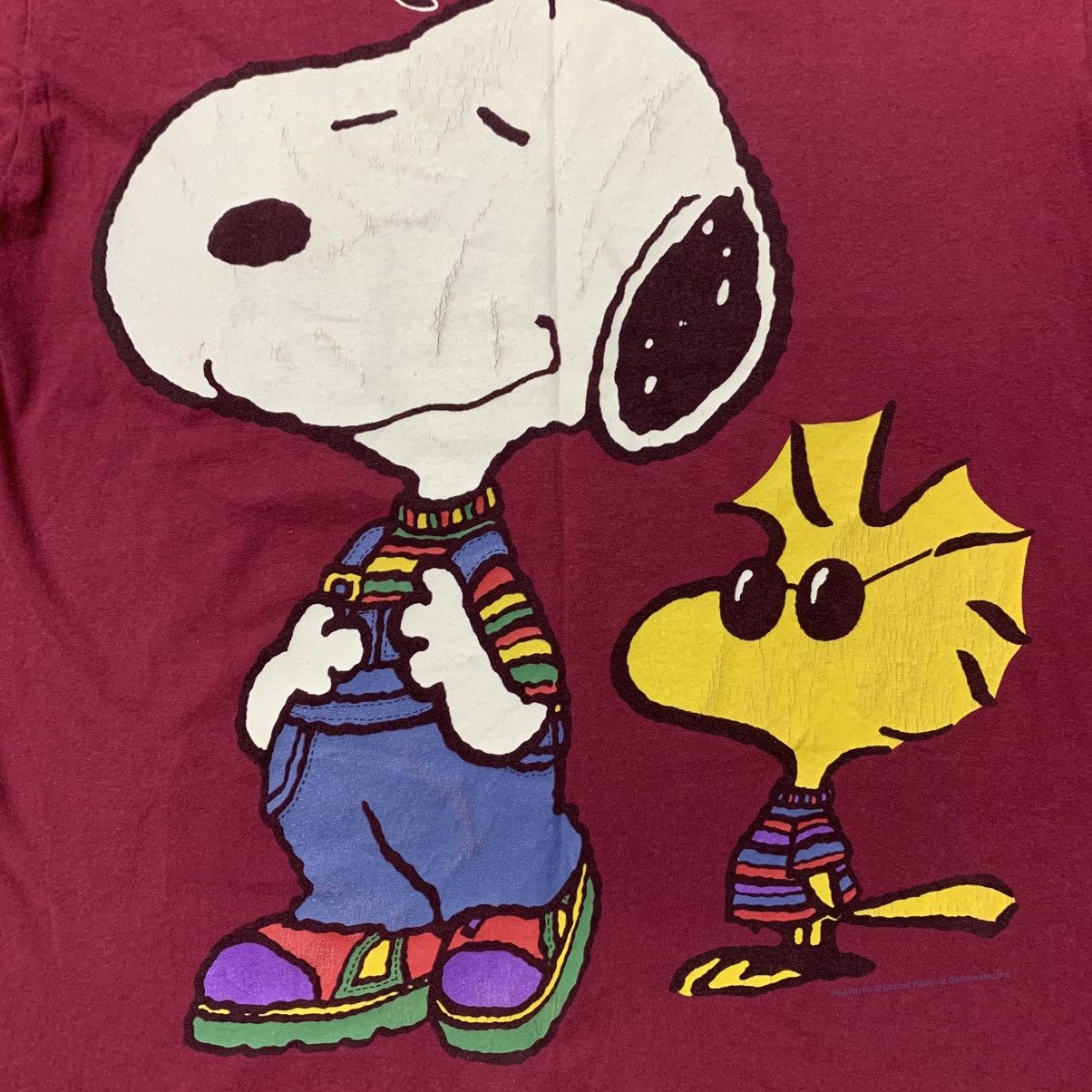 Peanuts × Vintage Vintage 90s Peanuts big print tee Size US M / EU 48-50 / 2 - 3 Thumbnail