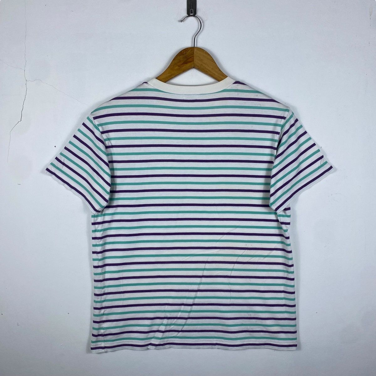 Japanese Brand Vintage 90's MIKI HOUSE Original Striped Tee Shirt Medium Size US M / EU 48-50 / 2 - 5 Thumbnail