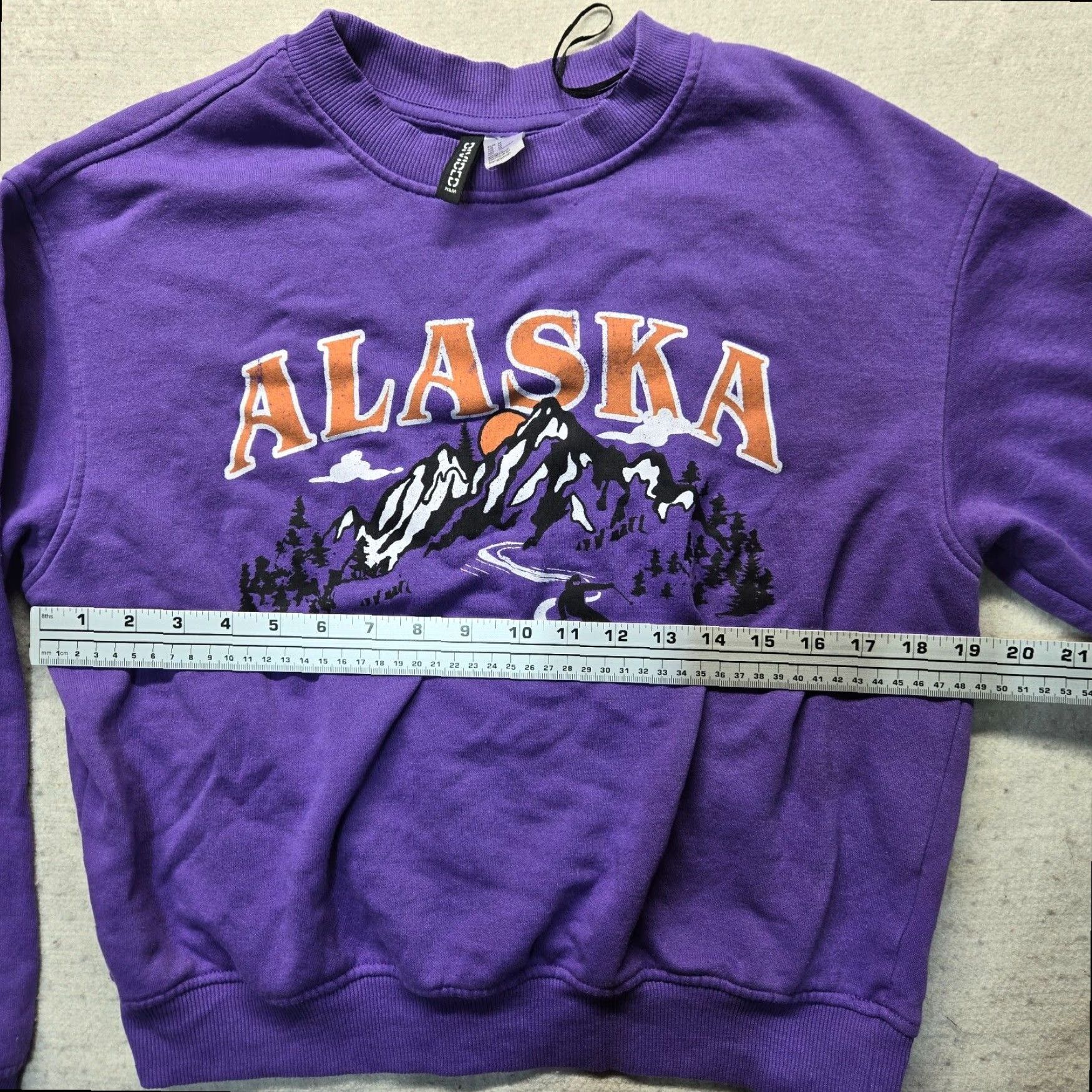 Vintage VINTAGE Alaska Mount Hayes Ski Resort Purple Long Sleeve Pullover Sweatshirt Womens M Size M / US 6-8 / IT 42-44 - 4 Thumbnail