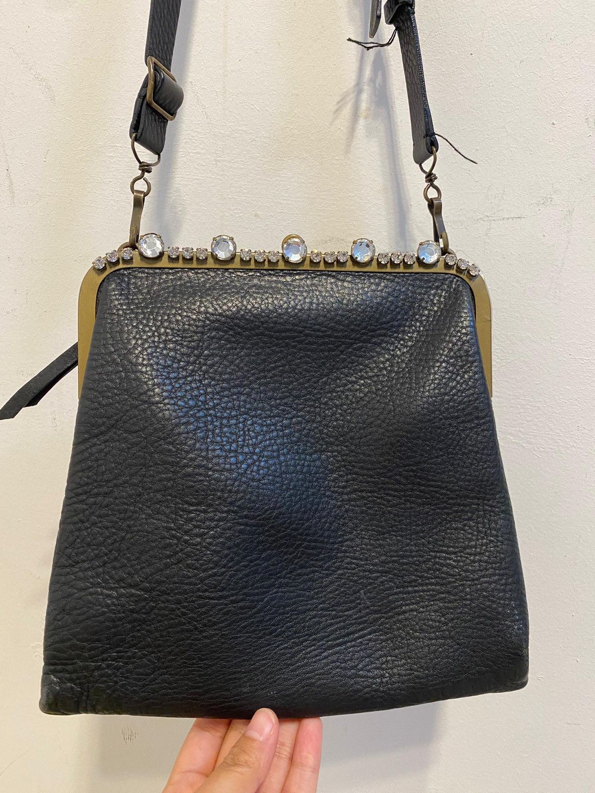 Miu Miu iu Miu Vintage Crystal Frame Leather Bag Size ONE SIZE - 2 Thumbnail