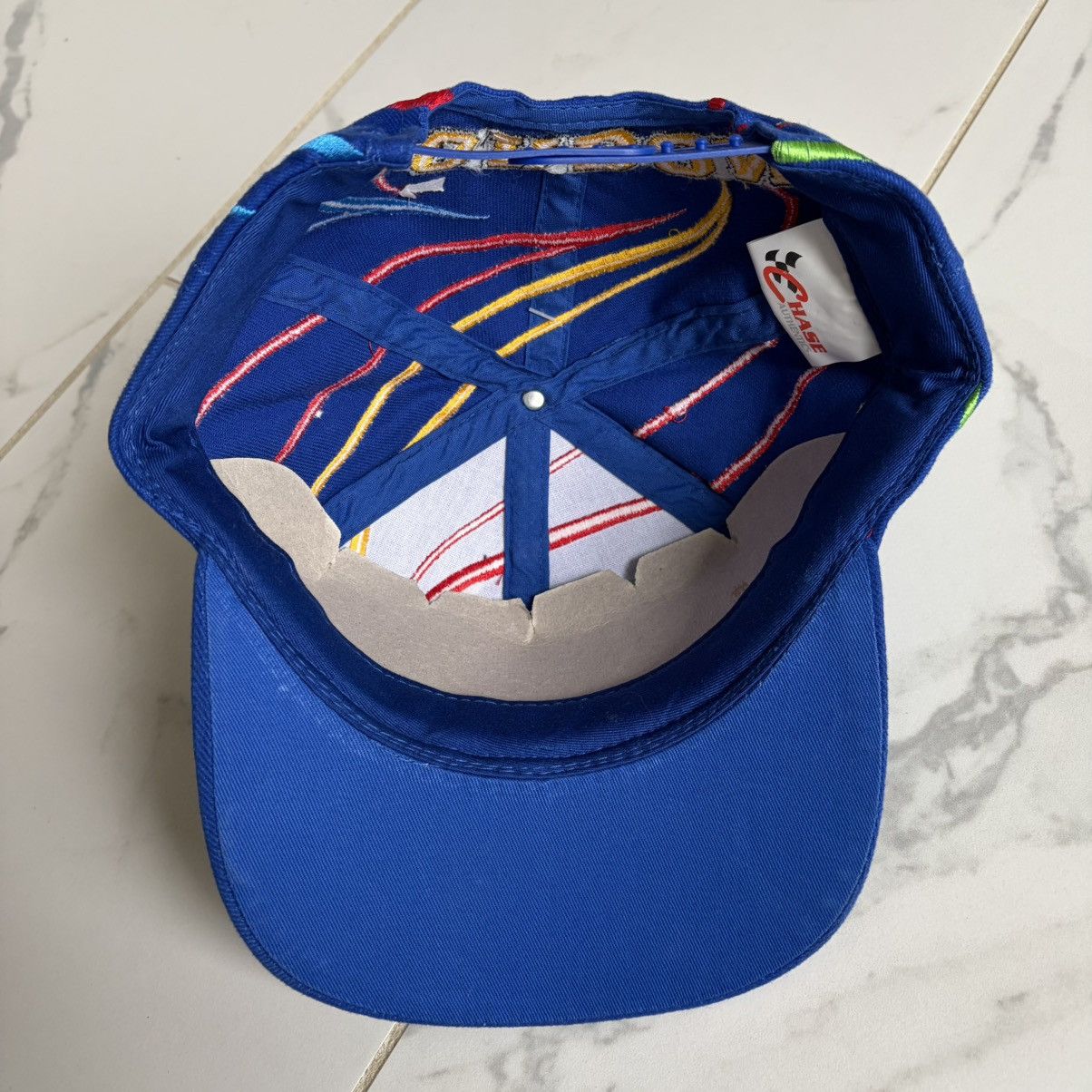 Chase Authentics NWT Vintage 1996 Jeff Gordon NASCAR Swirl Logo SnapBack Hat Size ONE SIZE - 5 Thumbnail