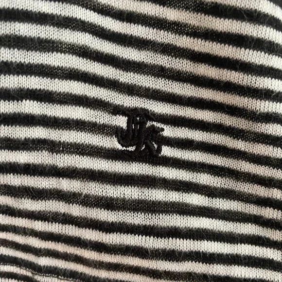 The Kooples Kooples Linen Black/White Striped T-Shirt Size US S / EU 44-46 / 1 - 4 Thumbnail
