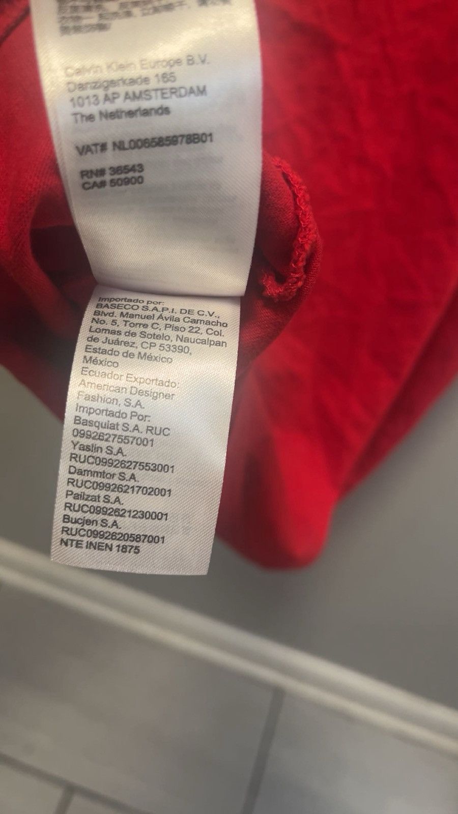 Calvin Klein Calvin Klein Red white & blue shirt with Ck Logo Size US M / EU 48-50 / 2 - 6 Thumbnail