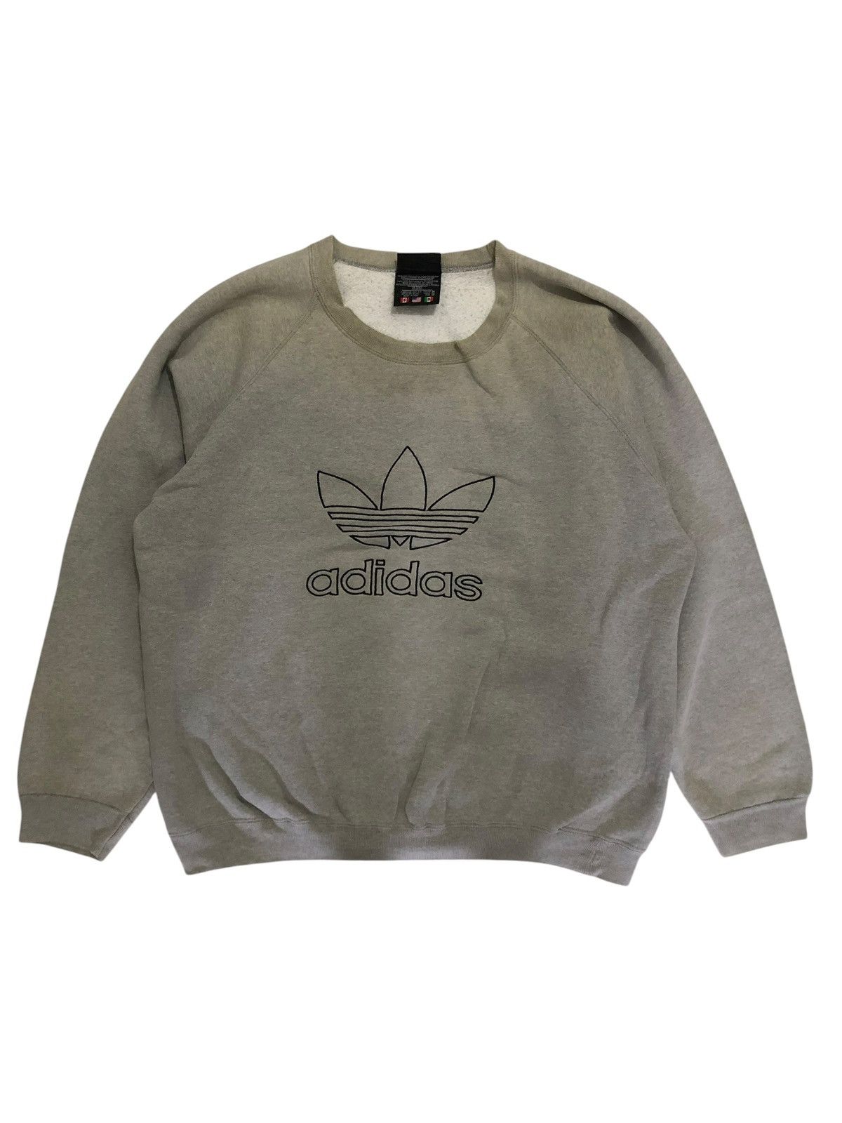 Adidas Vintage Adidas Trefoil Boxy Sweatshirt Size US L / EU 52-54 / 3 - 1 Thumbnail