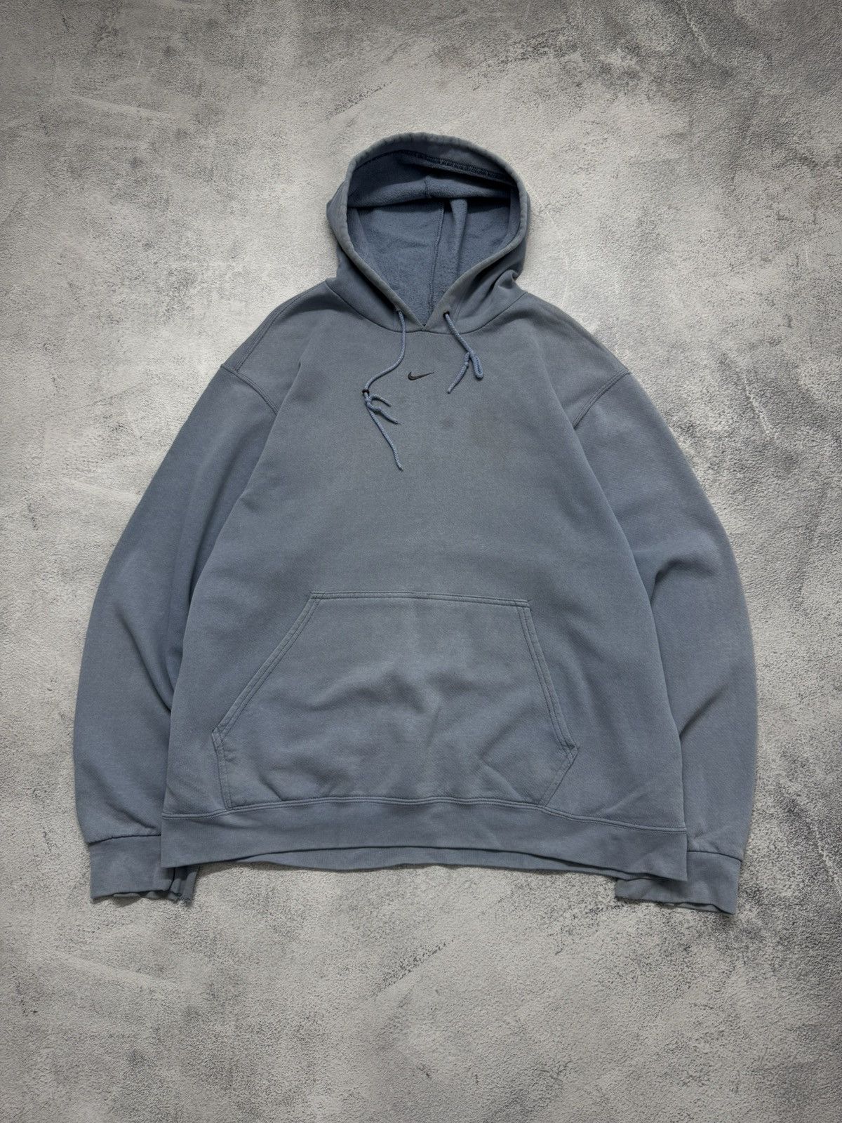 Nike Y2K Faded Nike Drill Center Swoosh Hoodie Travis Style 90’s Size US L / EU 52-54 / 3 - 1 Thumbnail