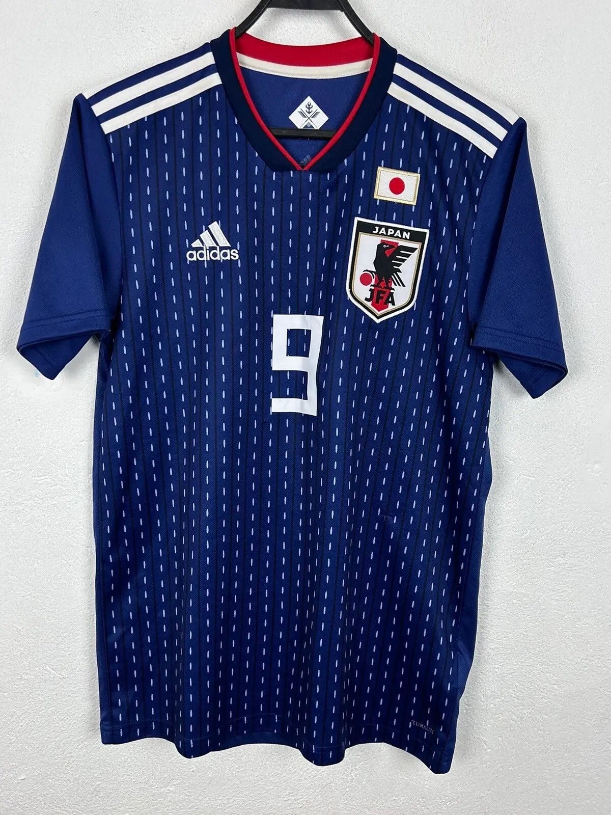 Adidas Adidas x Japan JFA 2018 #9 Shinji Okazaki Home Kit Jersey | Grailed