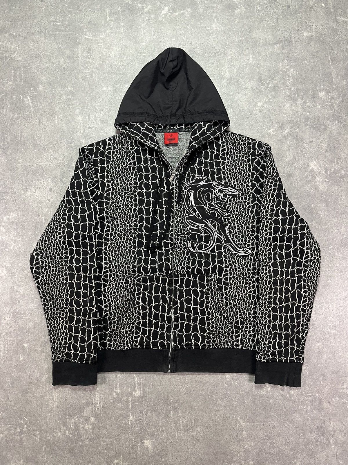 Japanese Brand Mondo Vintage 3D Tiger Zip Hoodie L Affliction Rare Size US L / EU 52-54 / 3 - 1 Thumbnail