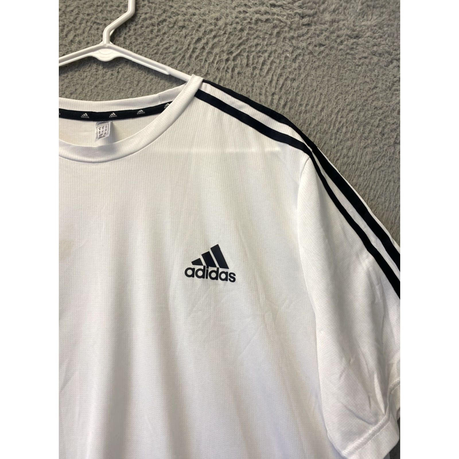 Adidas Adidas Aeroready T-Shirt Men XL White Short Sleeve Sports Training/42-73 Size US XL / EU 56 / 4 - 2 Thumbnail
