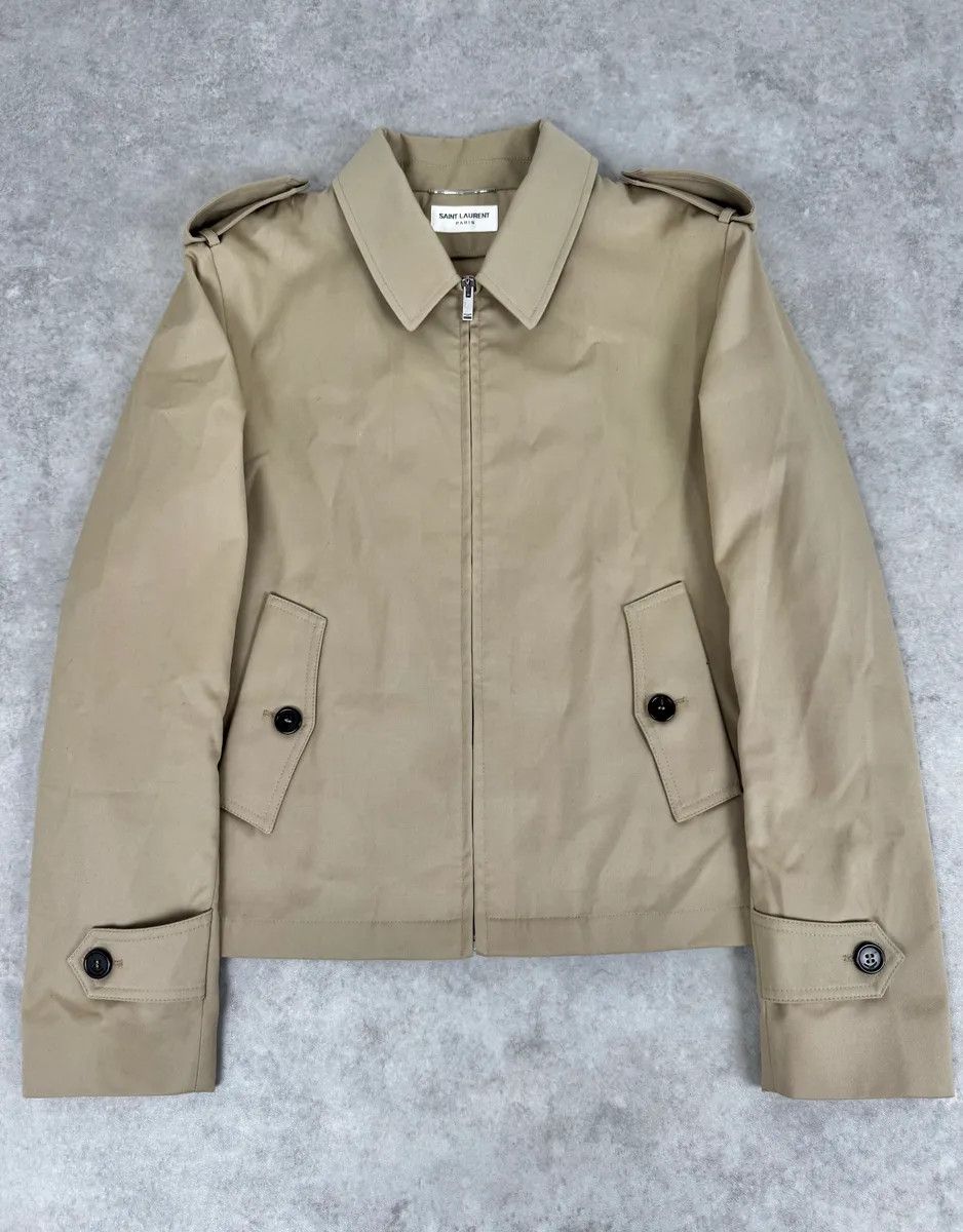 Saint Laurent Paris SS2020 Saint Laurent Beige Classy Jacket Size US M / EU 48-50 / 2 - 1 Thumbnail