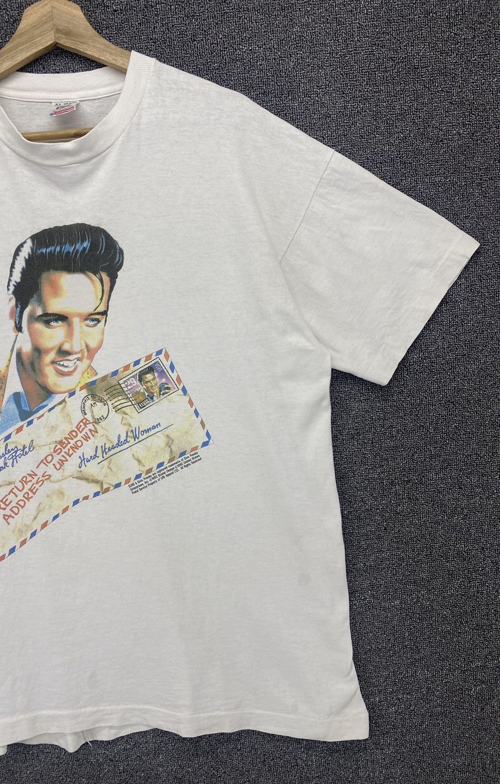 Band Tees Vintage Elvis Presley Punk Rock Band Tee T Shirts Size US XL / EU 56 / 4 - 4 Thumbnail