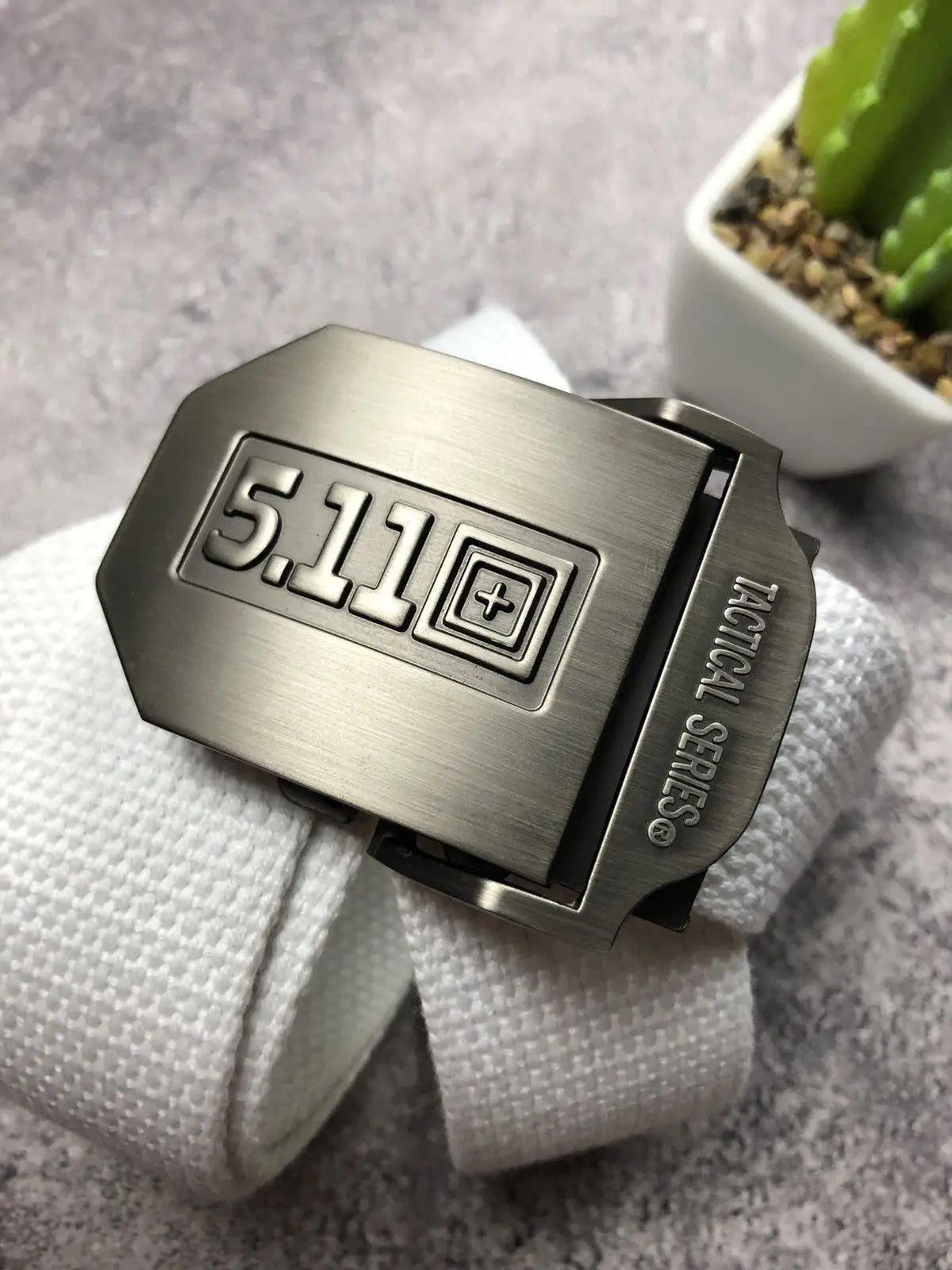 5.11 5.11 Vintage Metal Cotton Belt x Nike Streetwear Rare Size ONE SIZE - 2 Thumbnail