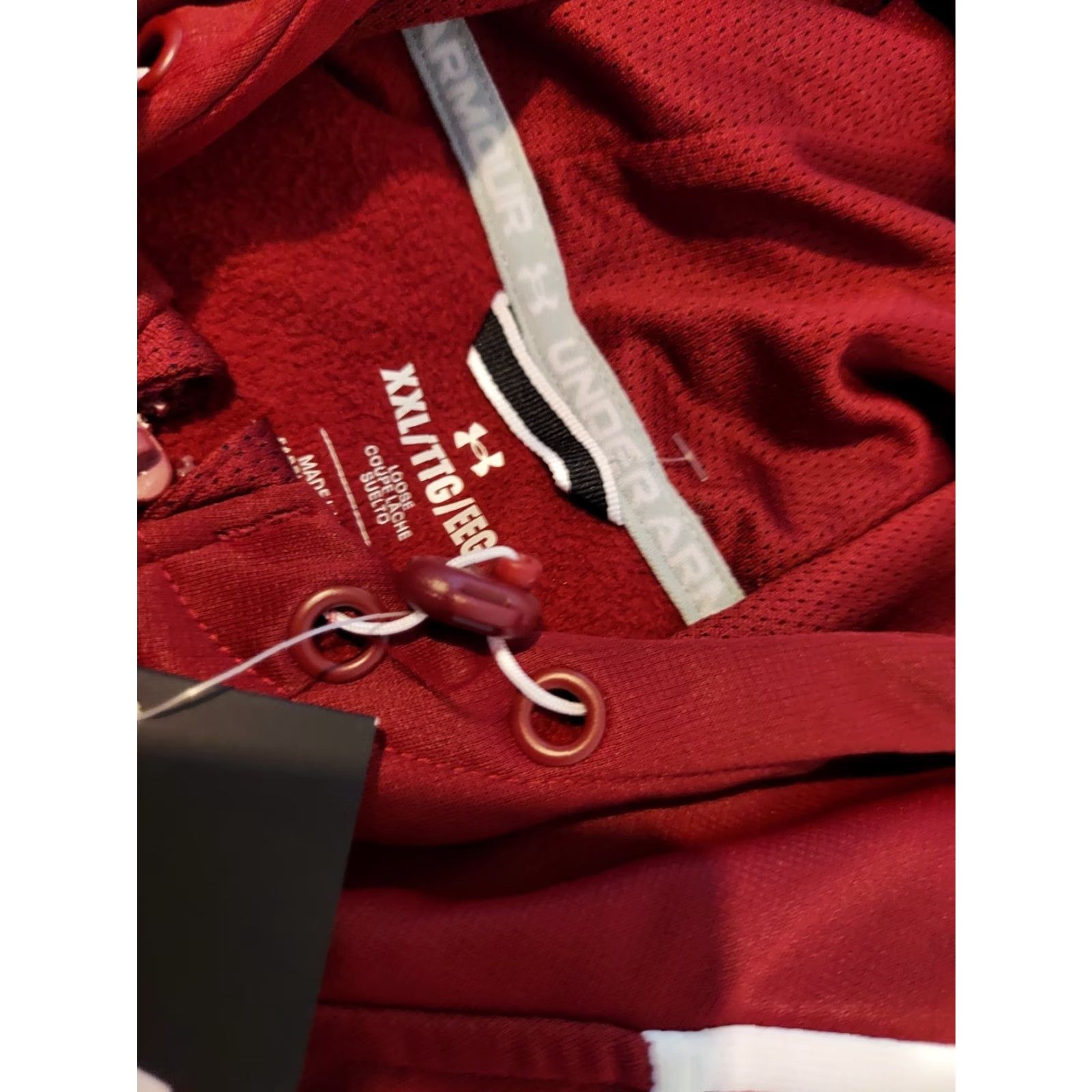 Under Armour VINTAGE? Under Armour Hoodie Mens 2XL Burgundy Solid Fleece Gym Workout Sports Hooded Pullover Sweatshirt Size US XXL / EU 58 / 5 - 3 Thumbnail