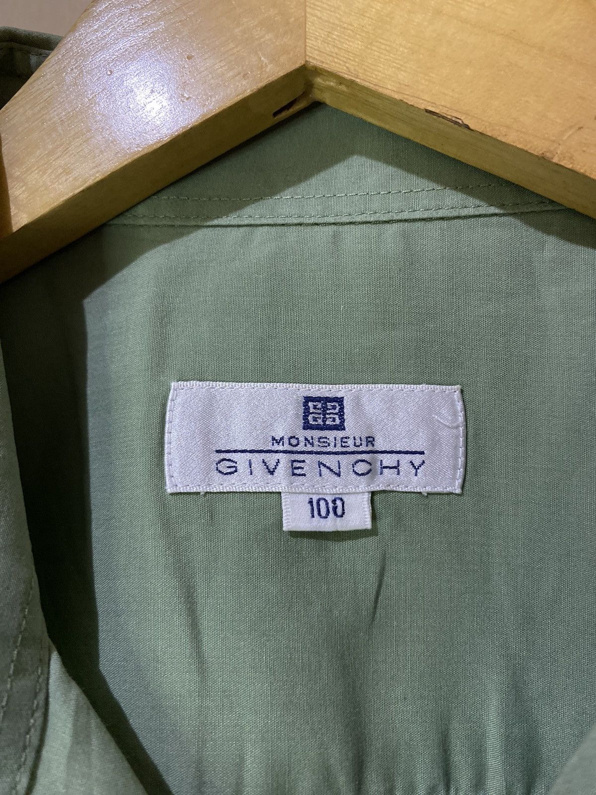 Givenchy Vintage Givenchy Monsieur Open Collar Shirt Size US L / EU 52-54 / 3 - 5 Thumbnail