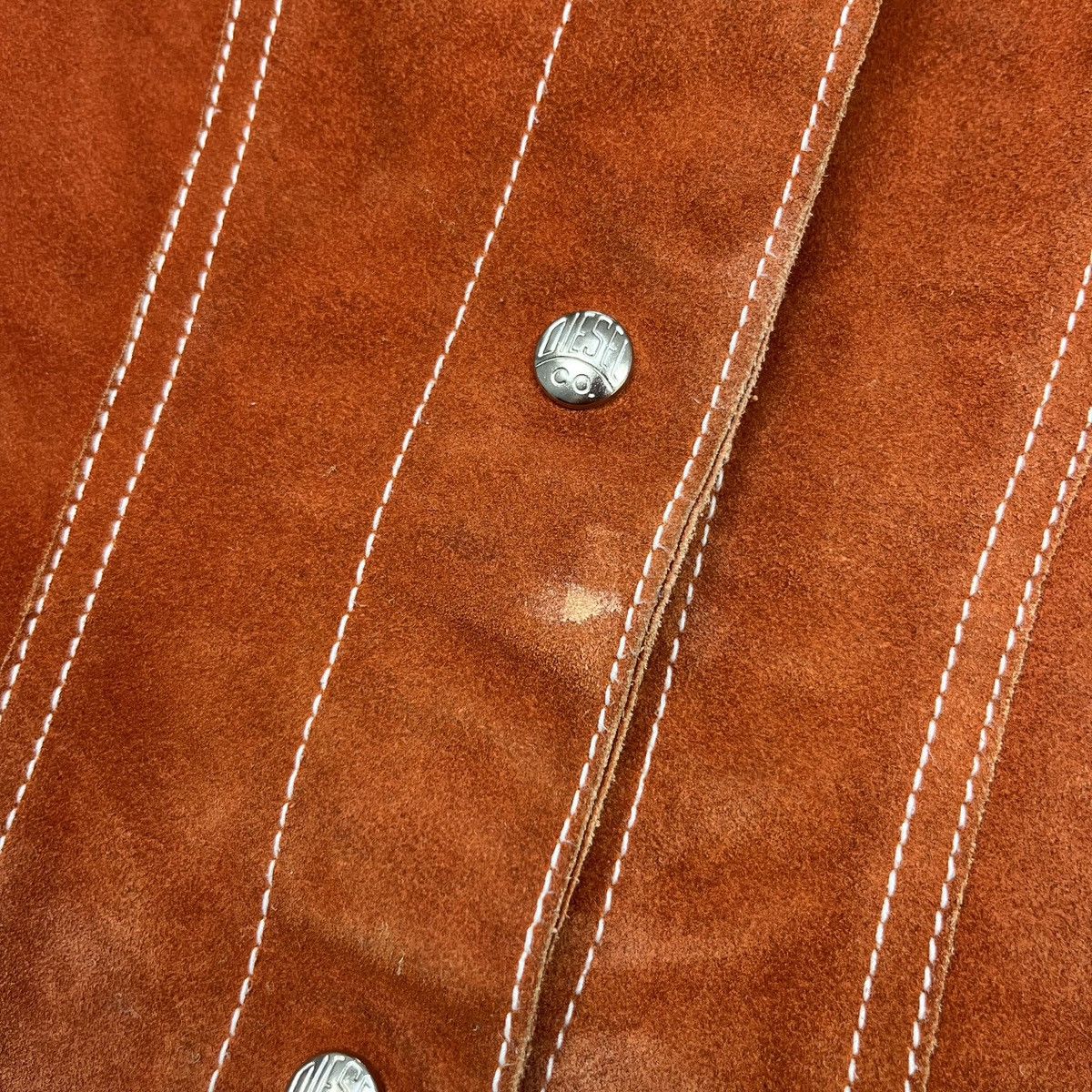 Diesel Vintage DIESEL Leather Vest 90s Suede Cowhide Waistcoat Size S / US 4 / IT 40 - 7 Thumbnail