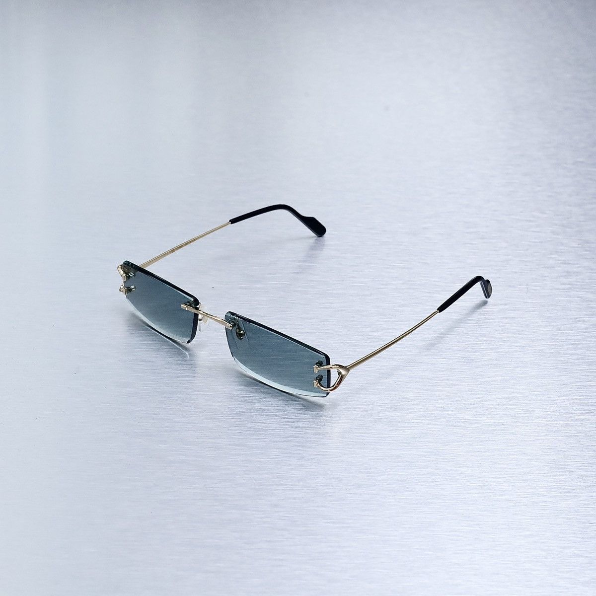 image of Cartier Ct0465S 003 Sunglasses in Gold, Men's
