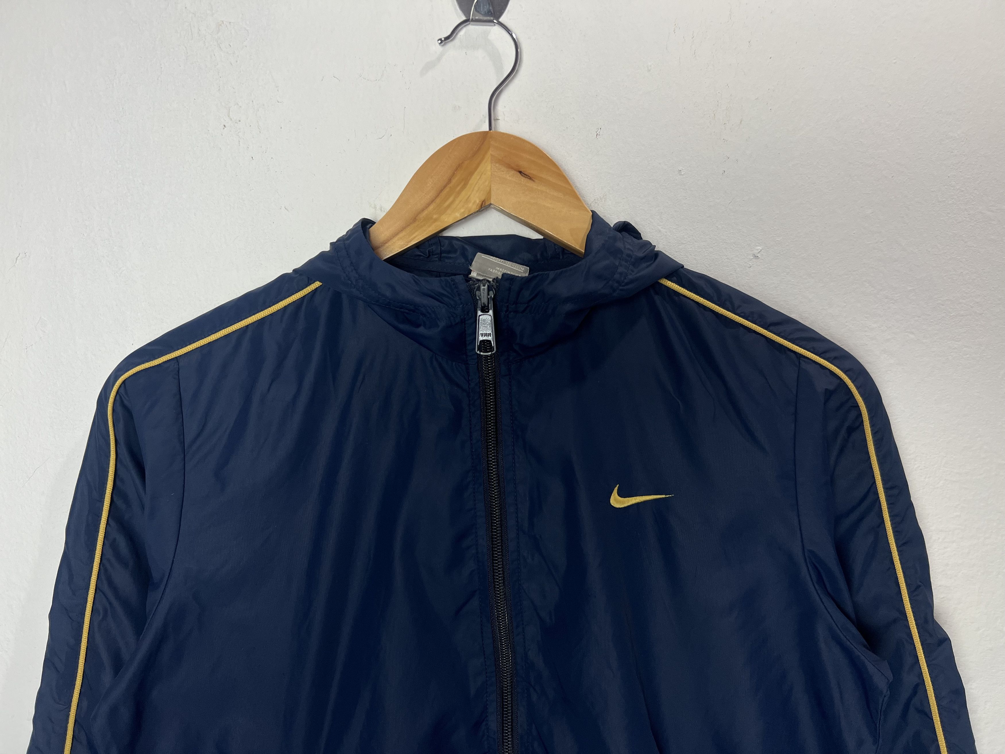 Nike NIKE Navy Blue Swoosh Y2k Windbreaker Jacket Size US XS / EU 42 / 0 - 3 Thumbnail