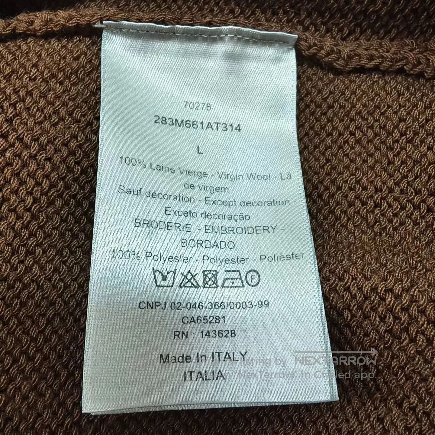 Dior DIOR x Travis Scott Devil Intarsia Sweater. Size US L / EU 52-54 / 3 - 5 Thumbnail