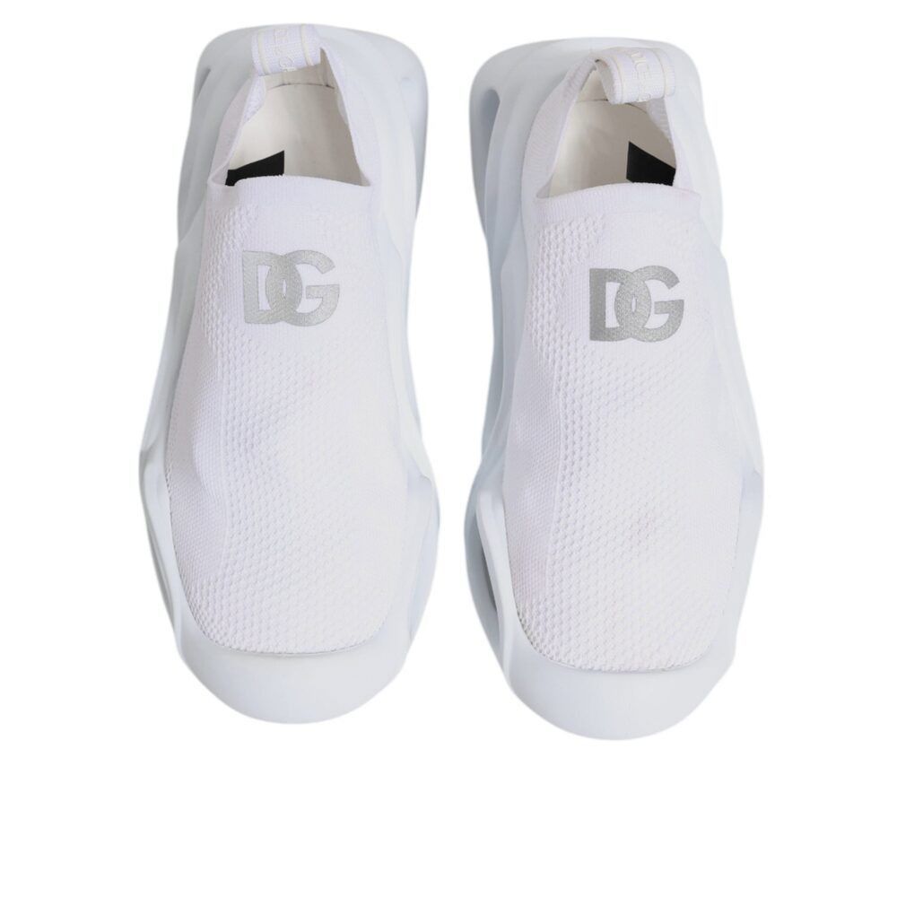 Dolce & Gabbana Dolce & Gabbana White Slip On Wave Low Top Sneakers Shoes Size US 5 / IT 35 - 3 Thumbnail
