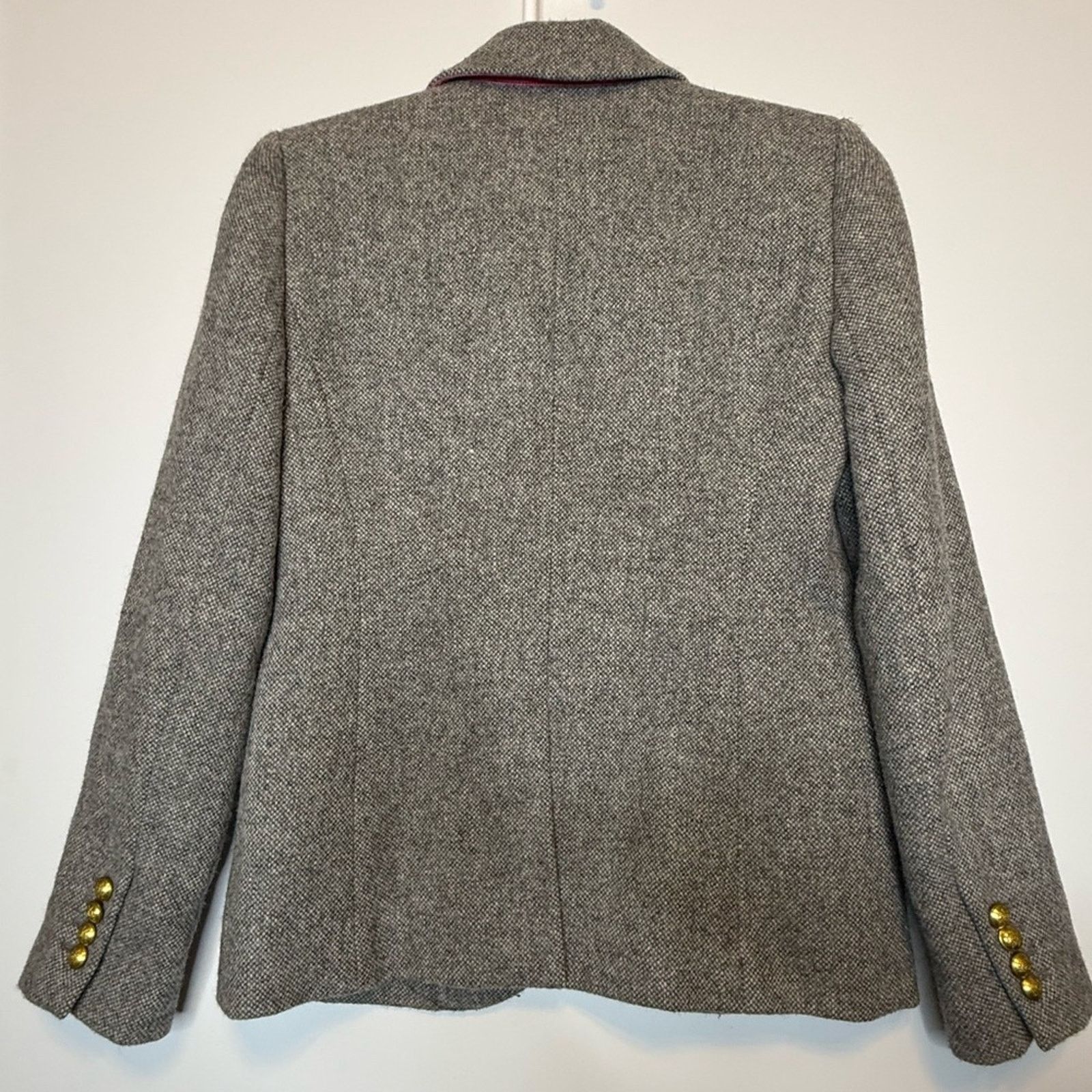 J.Crew RARE J.Crew Campbell Donegal Blazer Wool Grey Size S / US 4 / IT 40 - 16 Thumbnail