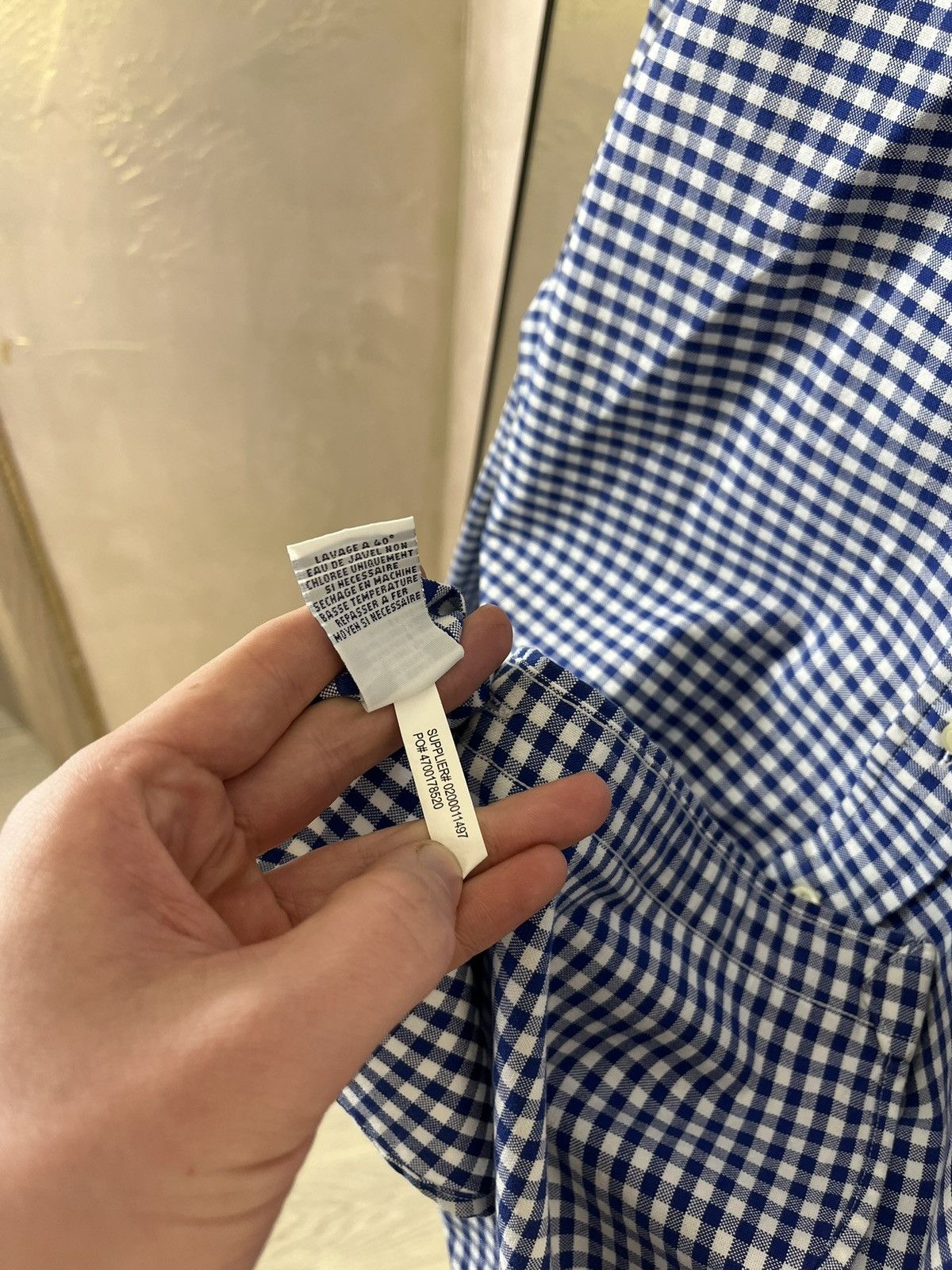 Polo Ralph Lauren Polo Ralph Lauren Gingham Crisp Cotton Button-Down Shirt Size US L / EU 52-54 / 3 - 9 Thumbnail