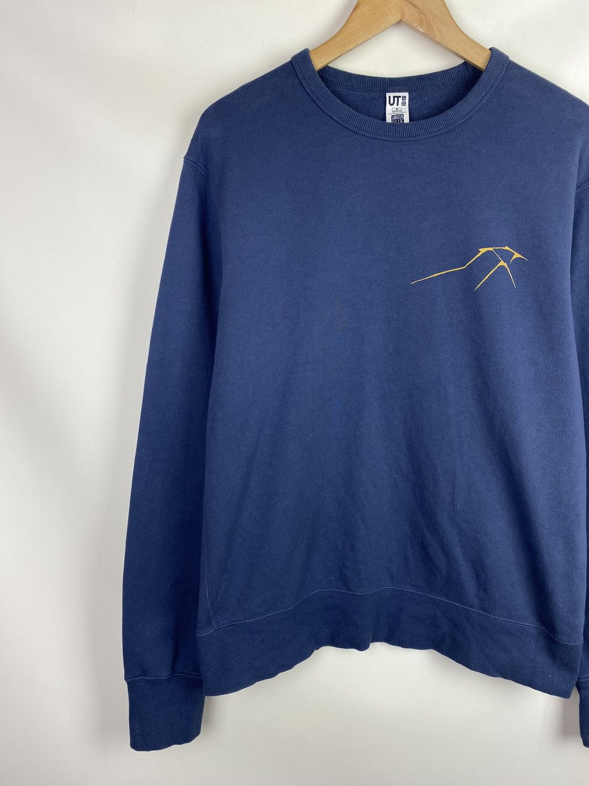 Japanese Brand × Uniqlo Uniqlo Hokusai Blue Japanese style sweatshirt pullover Size US M / EU 48-50 / 2 - 2 Thumbnail