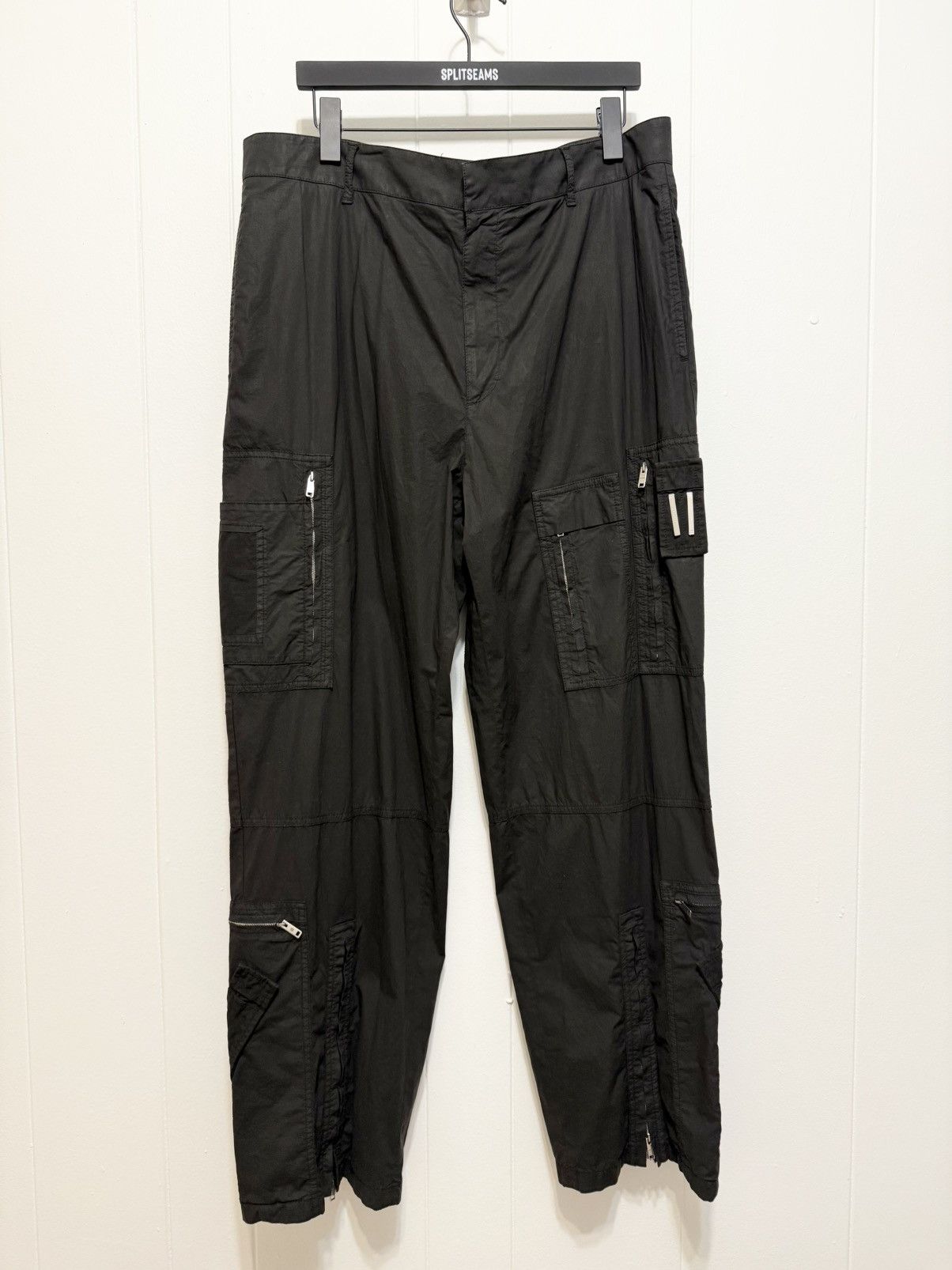 Givenchy Givenchy Black Poplin Cargo Pant Size US 38 / EU 54 - 1 Thumbnail