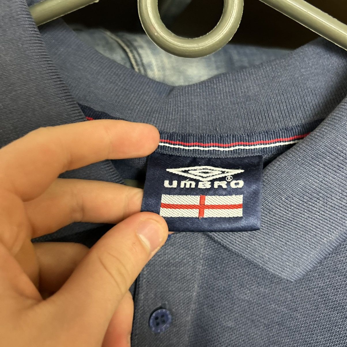 Umbro Vintage Umbro FC England small logo 90’s soccer polo Size US L / EU 52-54 / 3 - 12 Thumbnail
