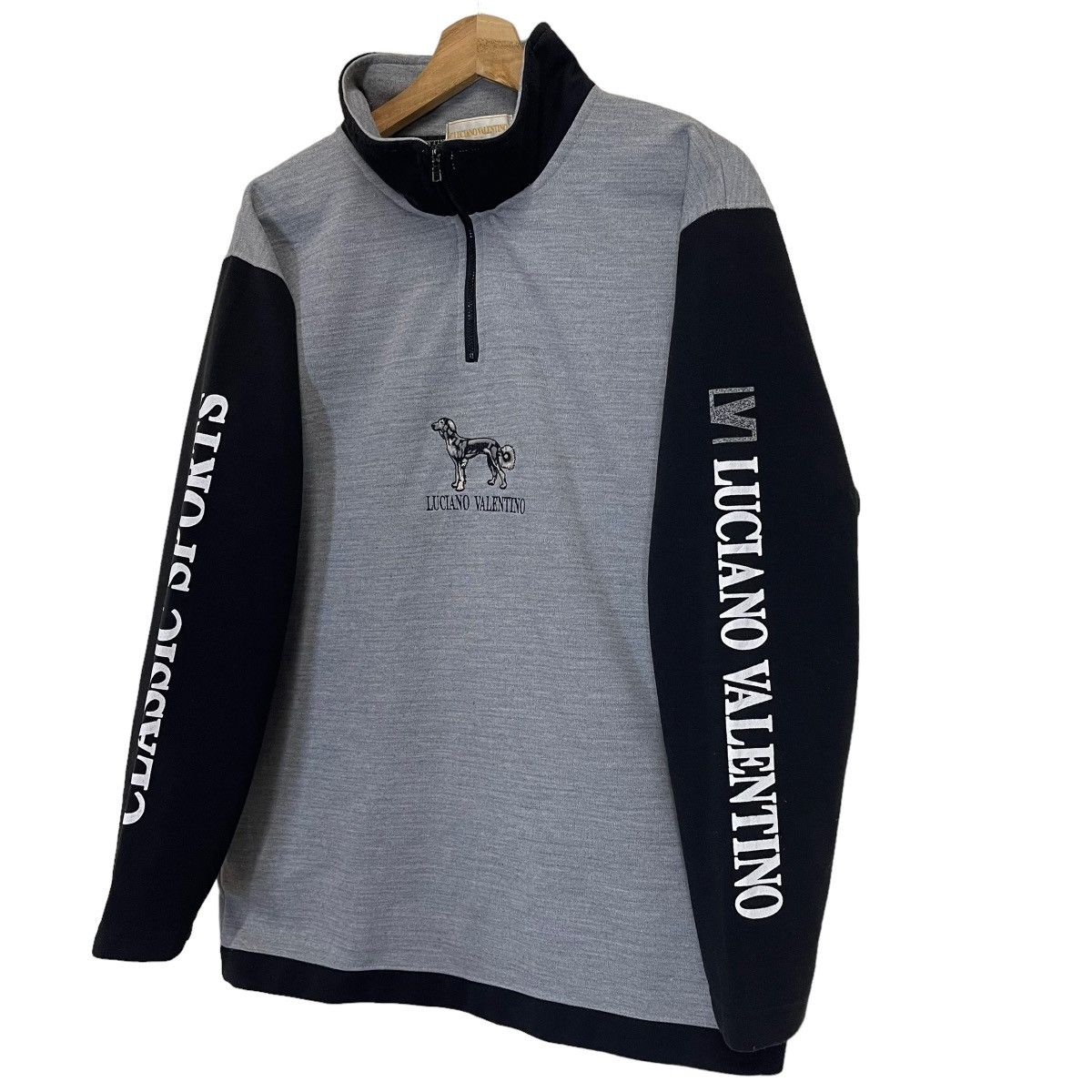 Designer Vintage Luciano Valentino Halfzip Sweatshirt Size M Size US M / EU 48-50 / 2 - 3 Thumbnail