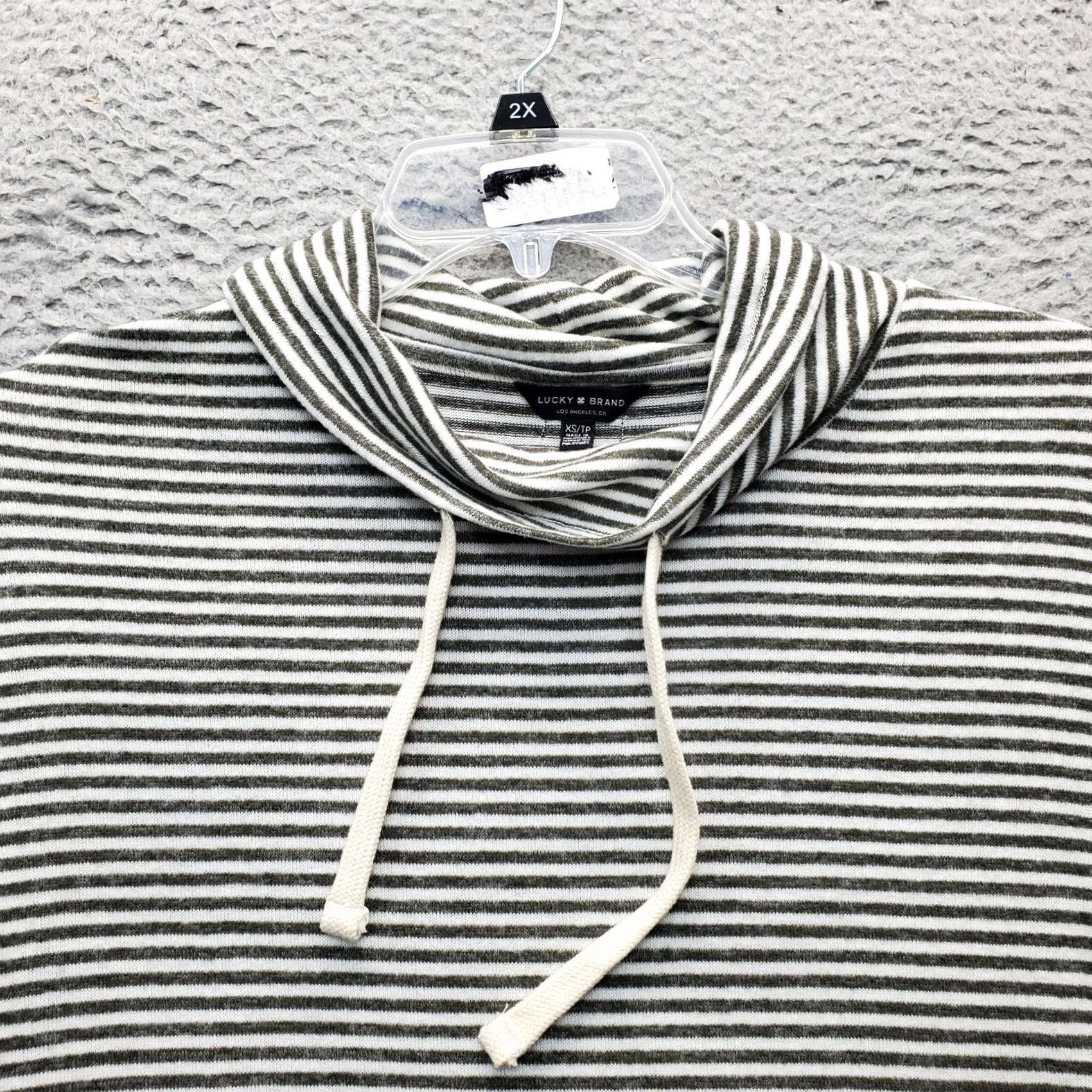 Lucky Brand Lucky Brand Top Women XS Multicolor Striped Viscose Long Sleeve Pullover Size XS / US 0-2 / IT 36-38 - 3 Thumbnail
