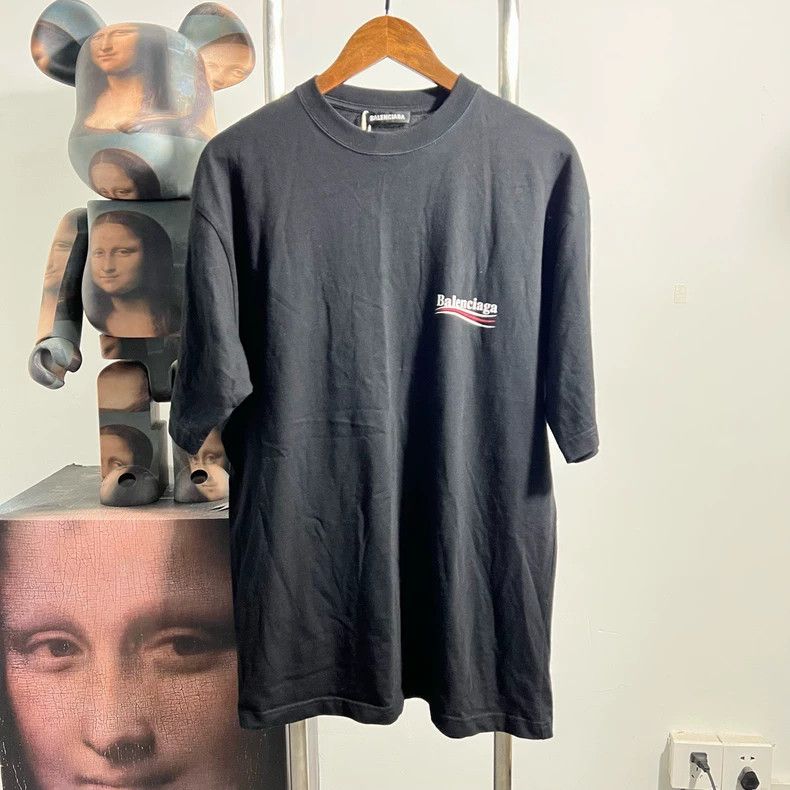 Balenciaga Embroidered Wave Short Sleeve
