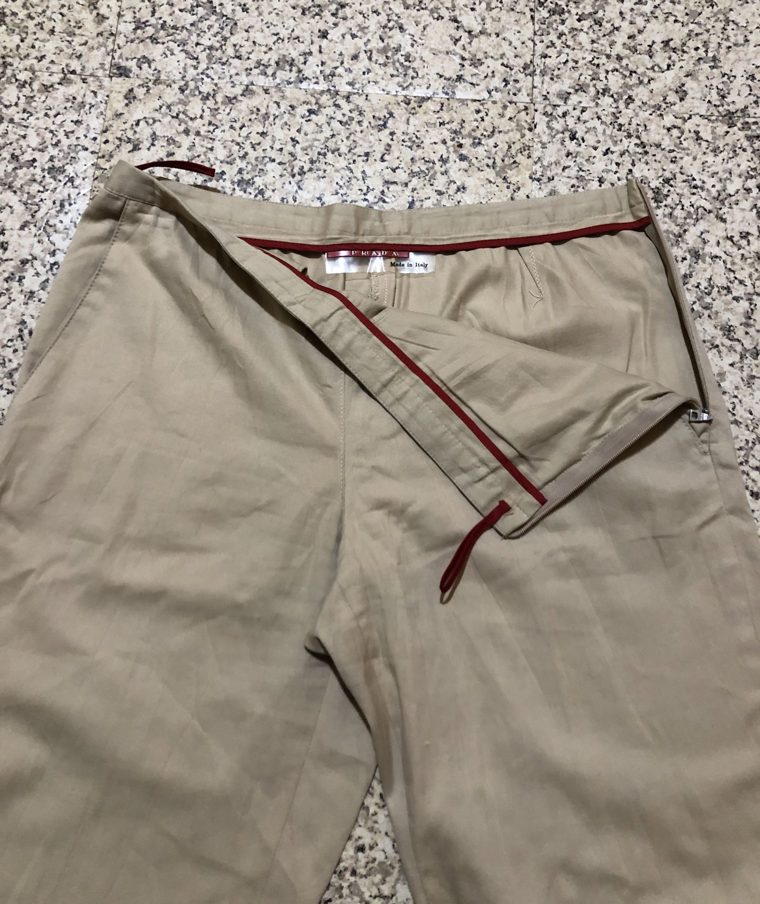Prada Vintage 90s Prada Milano Side-Zip Trousers RARE Size 28" / US 6 / IT 42 - 8 Thumbnail