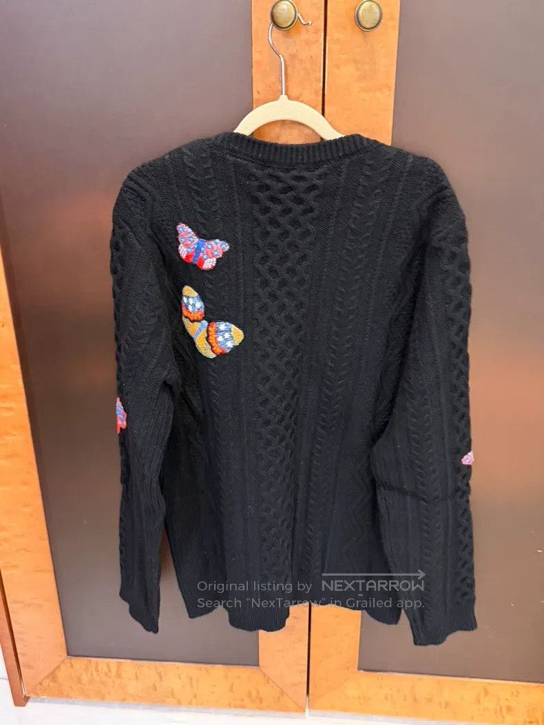Valentino Valentino Butterfly embroidered sweater Size L / US 10 / IT 46 - 4 Thumbnail