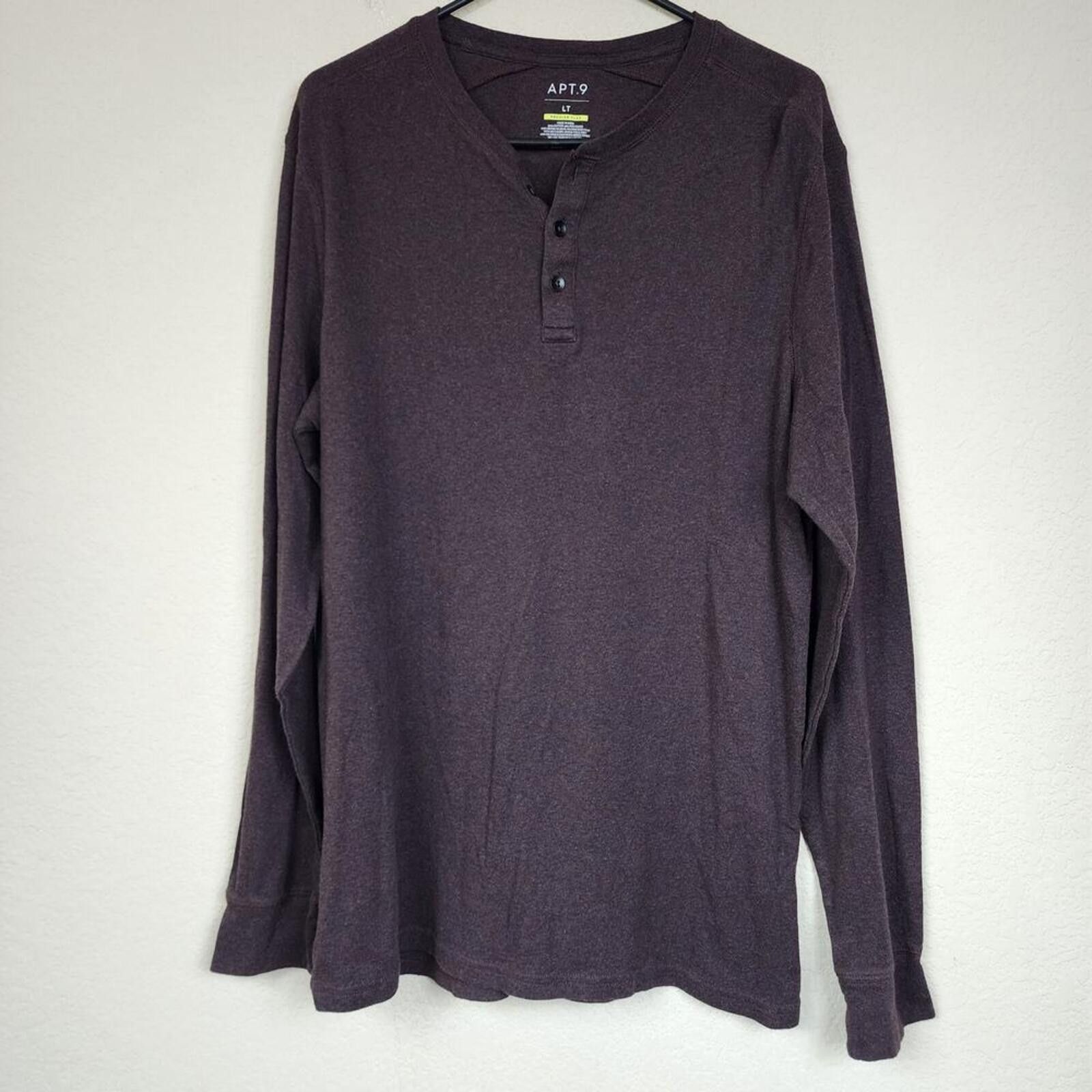 Apt. 9 Large Apt. 9 Brown Long Sleeve Shirt Size US L / EU 52-54 / 3 - 1 Thumbnail
