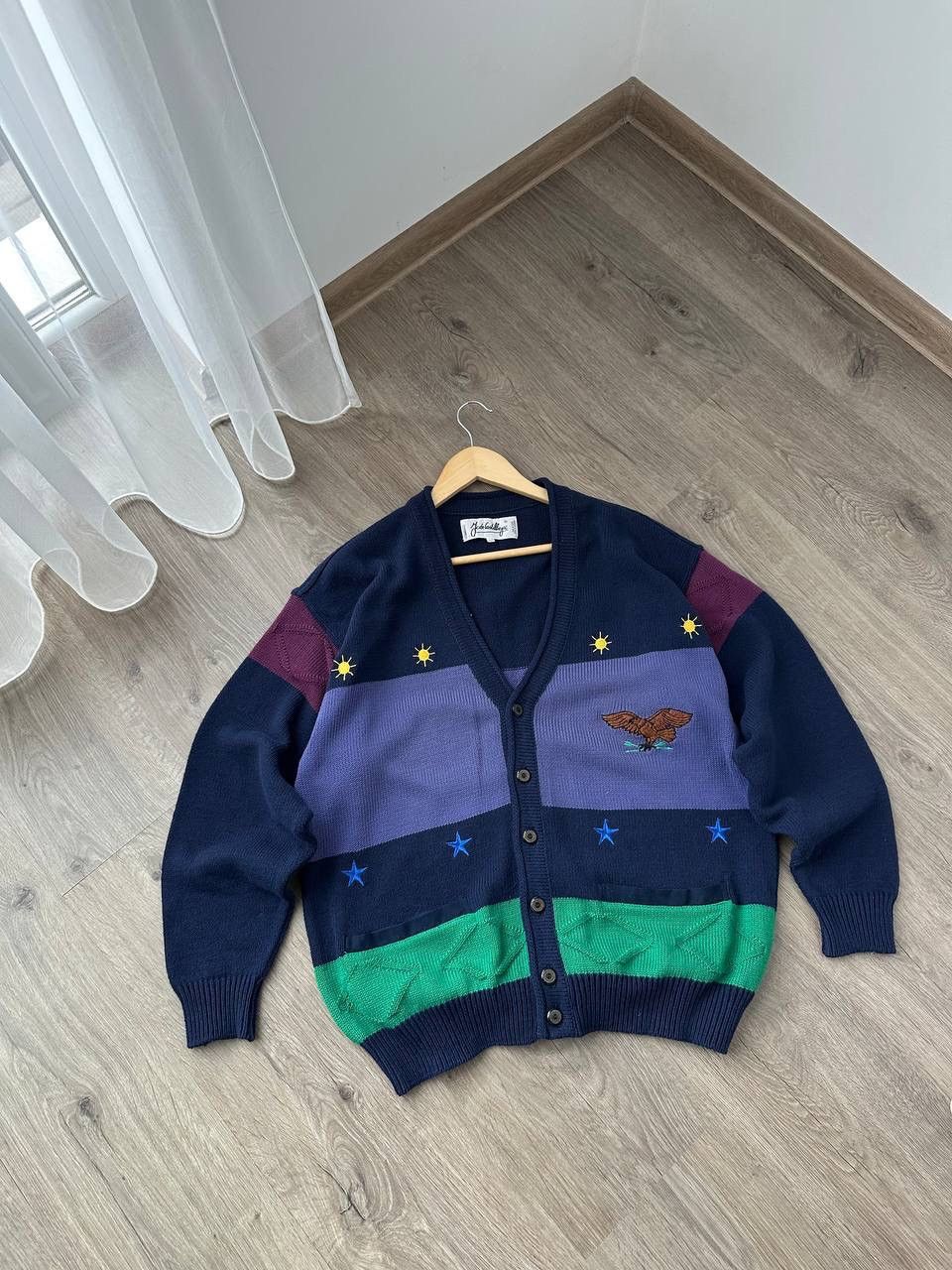 Vintage Vintage Jc De Castelbajac Bottons Cardigan Sweater Size US L / EU 52-54 / 3 - 2 Thumbnail