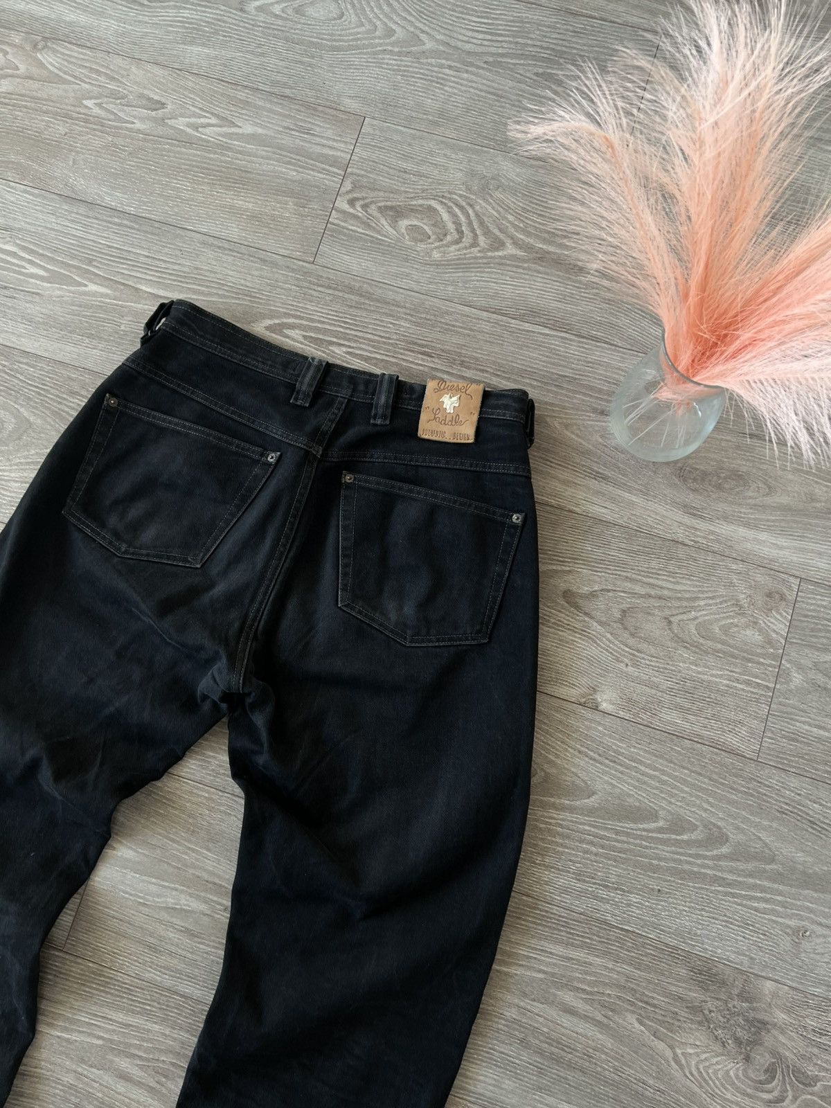 Diesel ‼️Vintage Diesel IND Ladder Baggy Black Denim Jeans‼️ Size US 33 - 6 Thumbnail