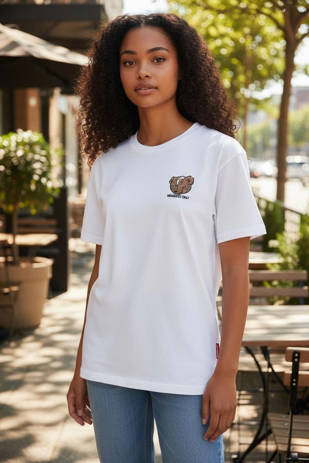 Members Only Members Only White Graphic Bear Print T-Shirt Size US XL / EU 56 / 4 - 3 Thumbnail