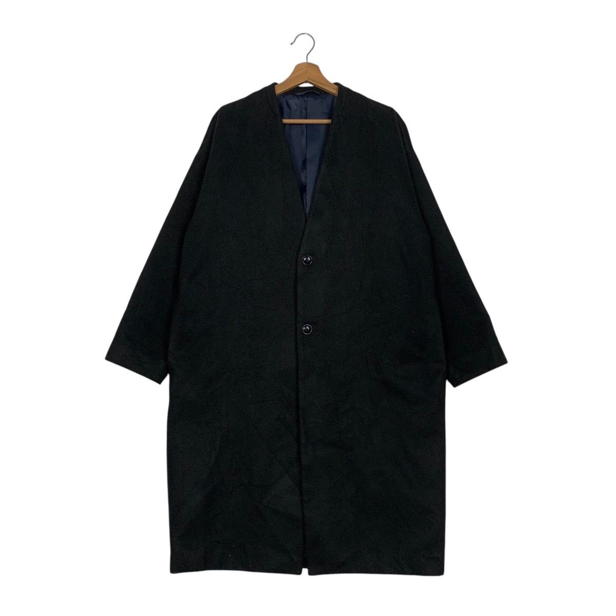 JUN MEN Jun Red Black Overcoat Size US L / EU 52-54 / 3 - 1 Thumbnail