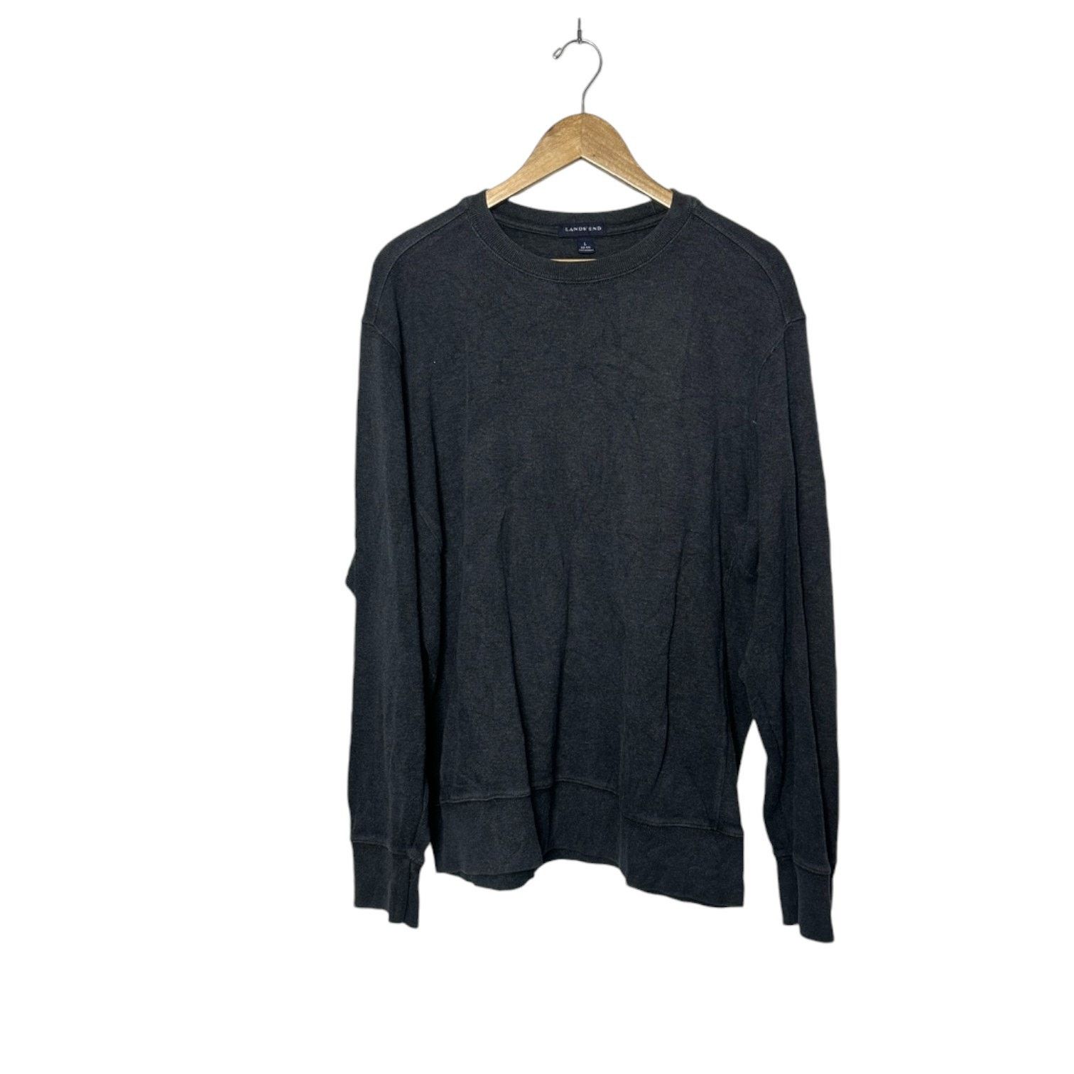 Lands' End Lands End Charcoal Gray Crewneck Sweater Men's L 42-44 Size US L / EU 52-54 / 3 - 2 Thumbnail