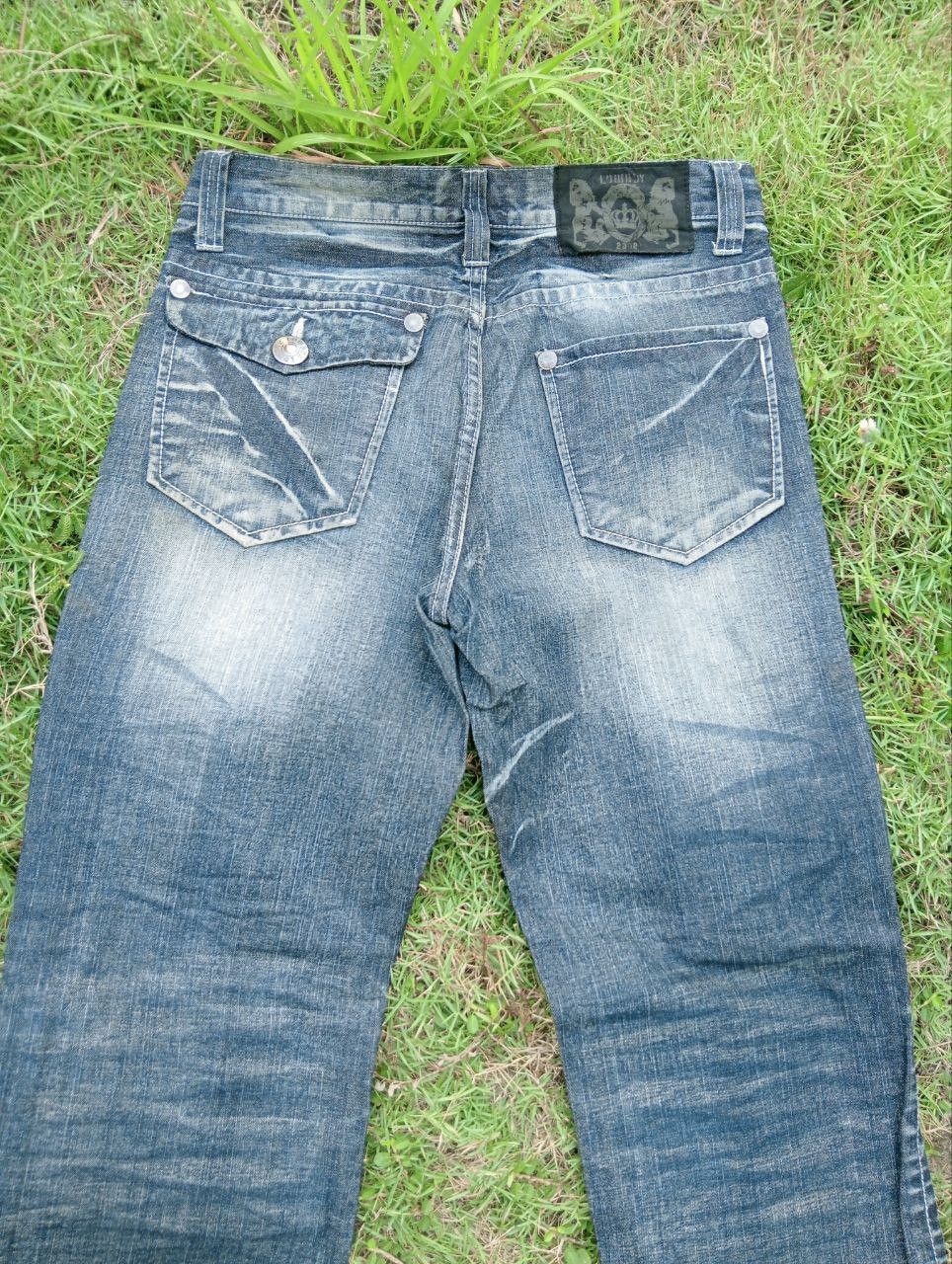 LOWBOX JAPANESE LOWBOX DISTRESSED LOOK JEANS Size US 33 - 11 Thumbnail