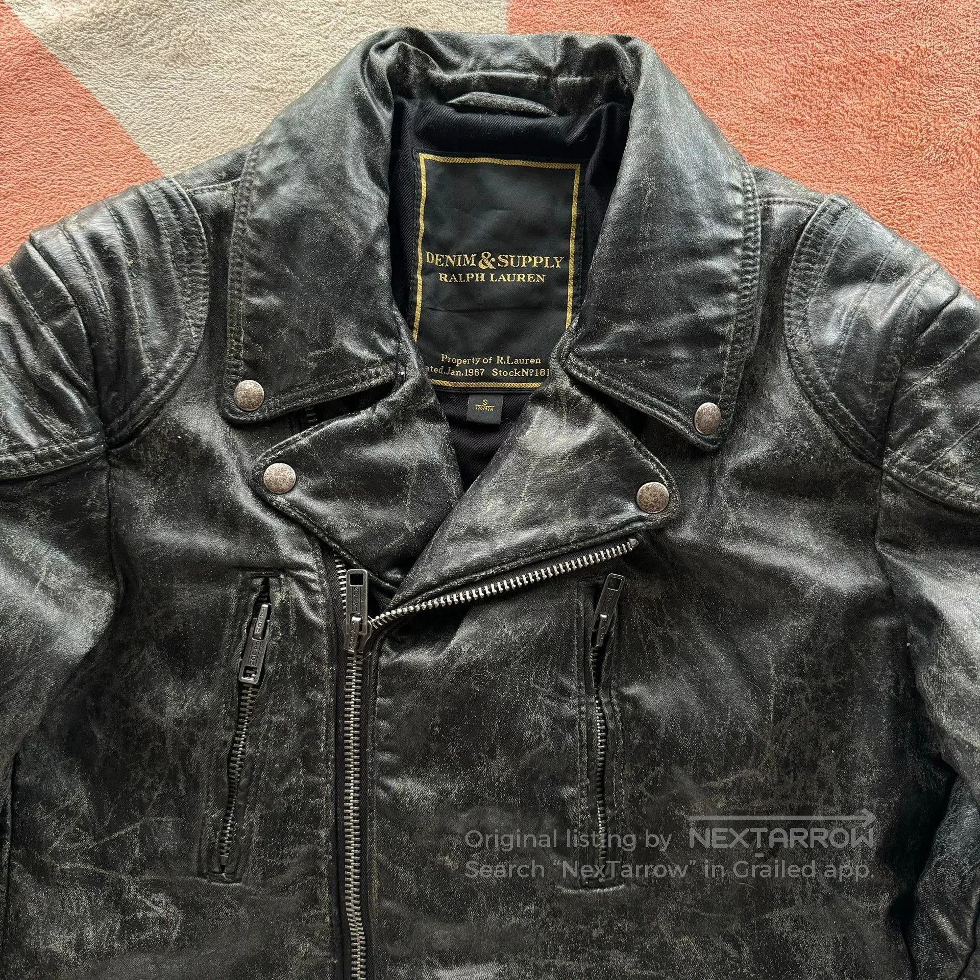Denim & Supply Ralph Lauren Denim Supply Ralph Lauren Coated Biker Jacket. Size US S / EU 44-46 / 1 - 5 Thumbnail