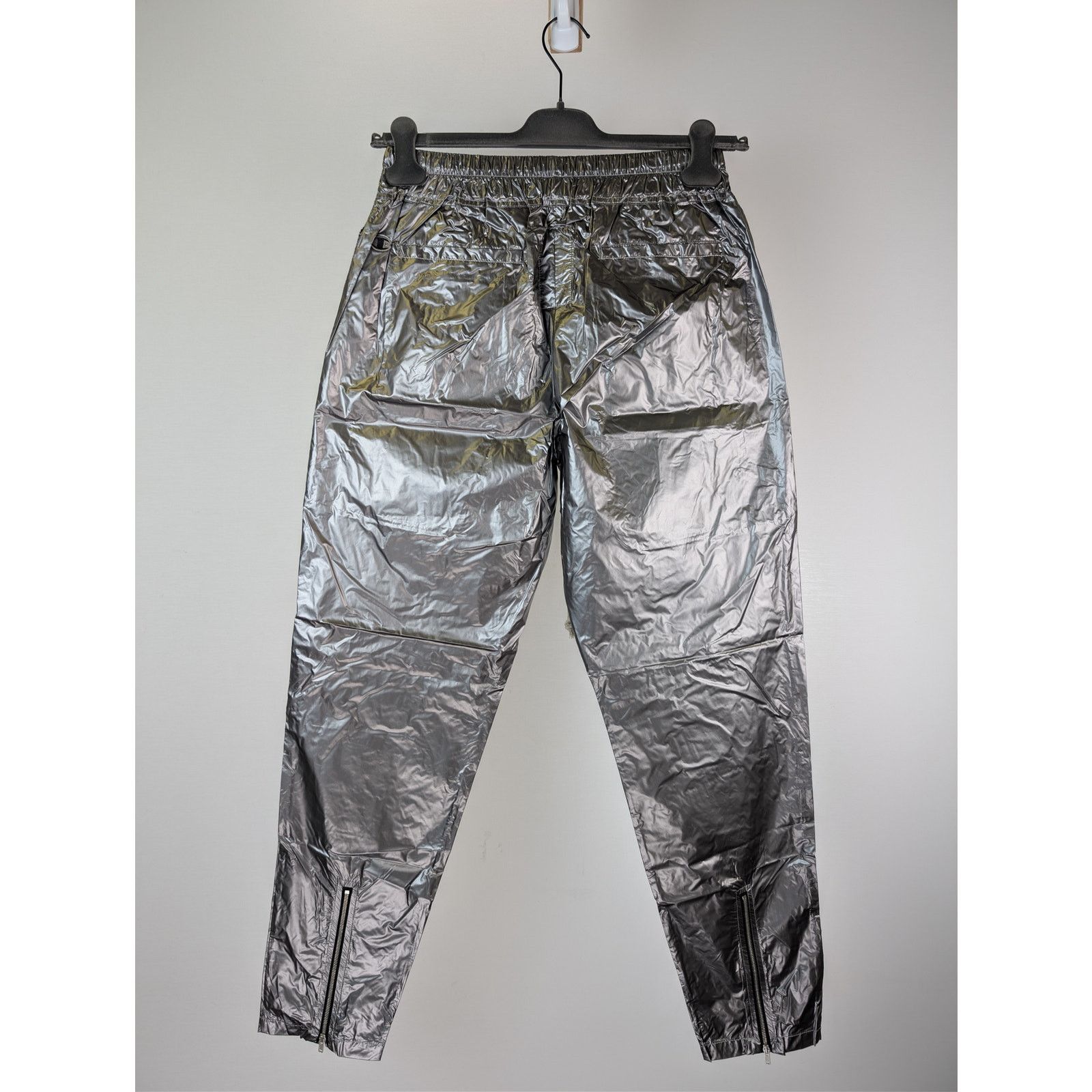 Champion × Rick Owens o1rshd1 Nylon-Coated Polyester Metallic Trousers in Silver Size US 32 / EU 48 - 17 Thumbnail