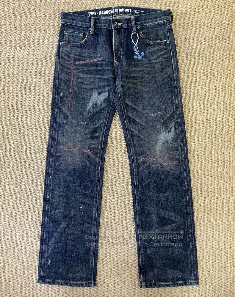 Neighborhood Neighborhood size S Red Cut King Dockers Washed Denim Pant Size US 27 - 1 Thumbnail