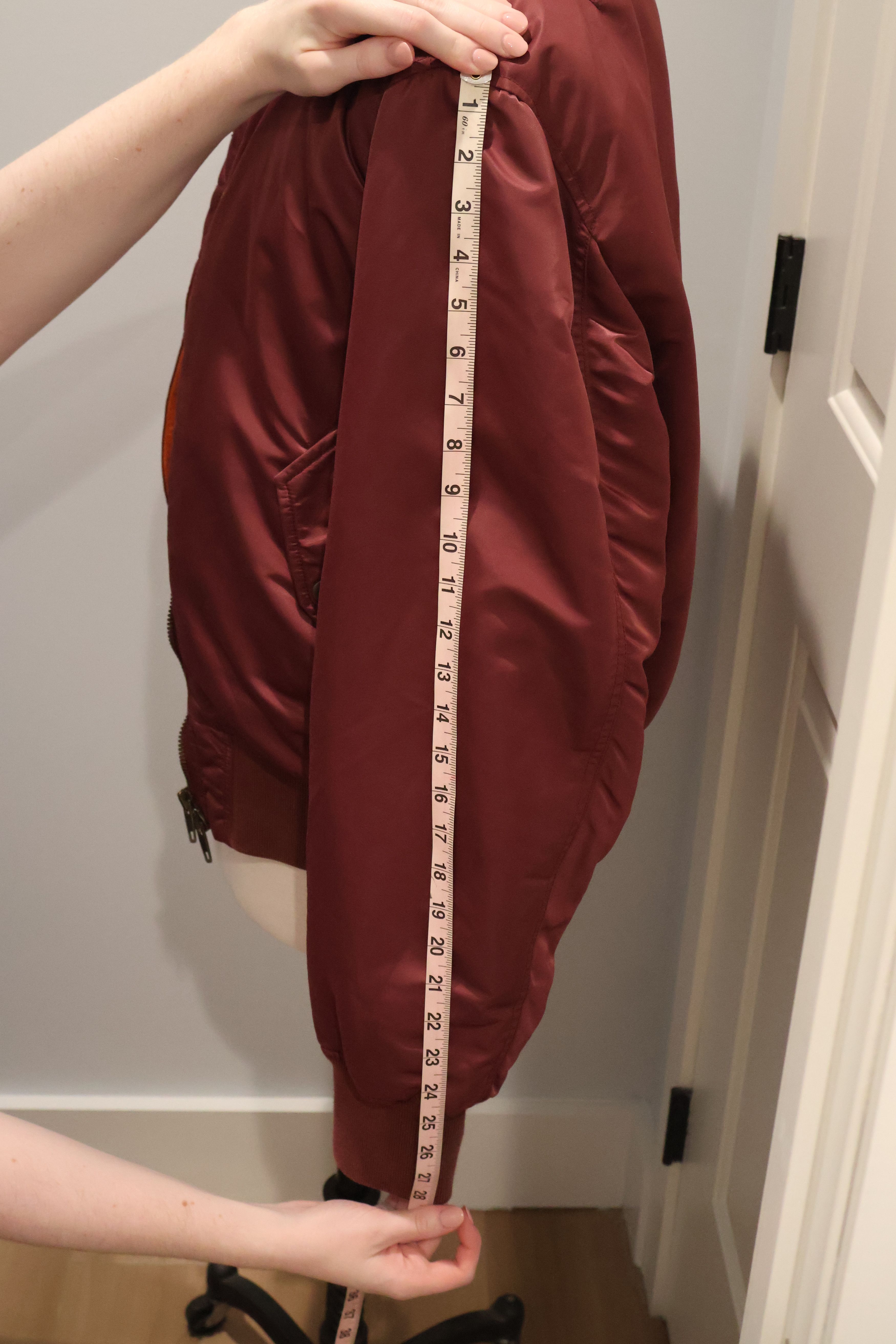Balenciaga Balenciaga red/burgundy polyamide bomber - mens EU 48 Size US M / EU 48-50 / 2 - 9 Thumbnail