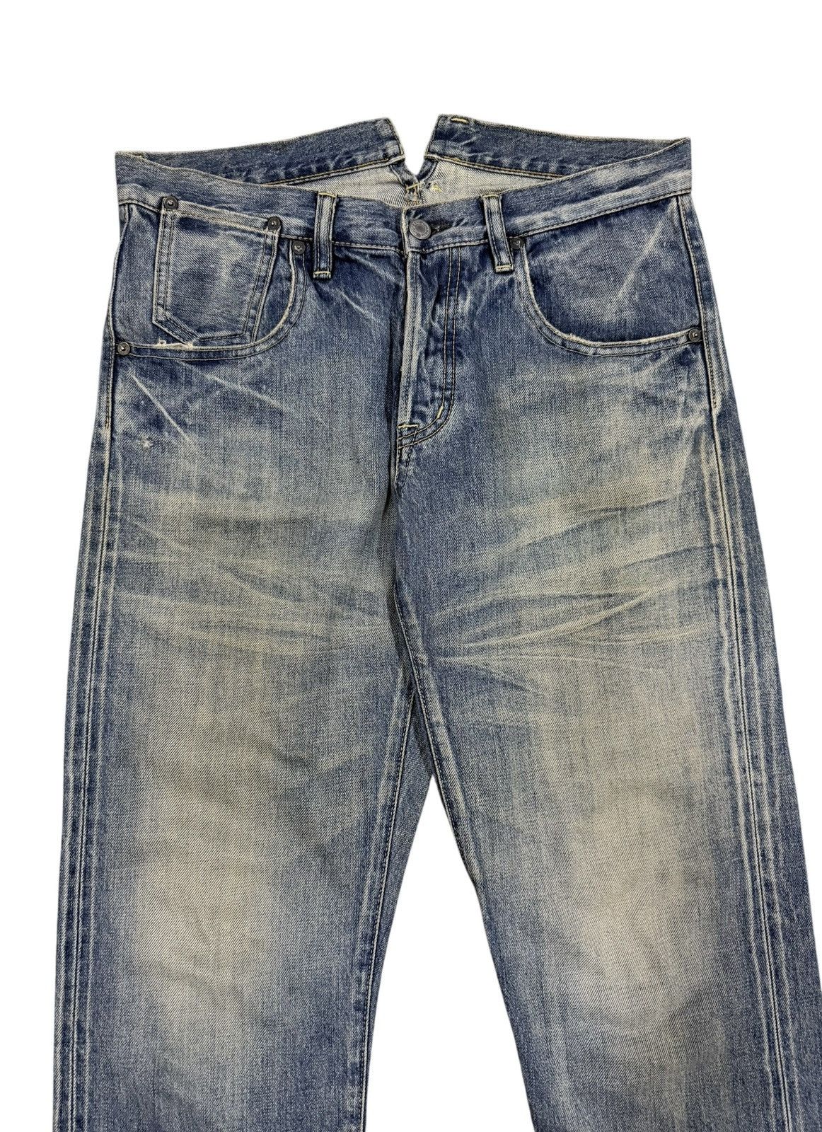 Hysteric Glamour Vtg💥Hysteric Glamour Salvedge Buckle Back Wash Denim Size US 33 - 3 Thumbnail