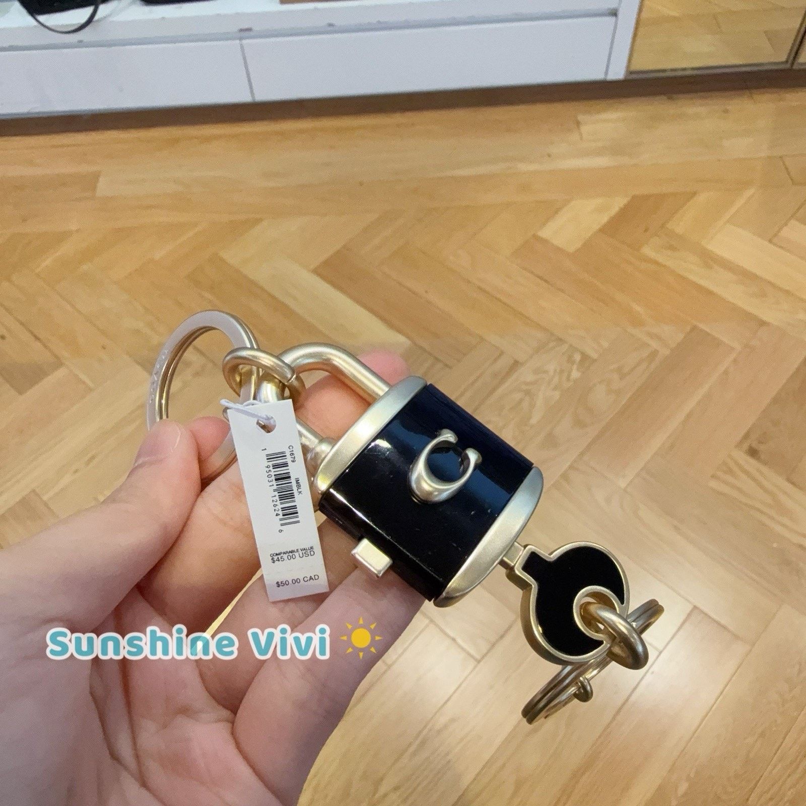 Coach NWT Coach Lock and Key Bag Charm Valet Detachable Key C1679 Size ONE SIZE - 3 Thumbnail